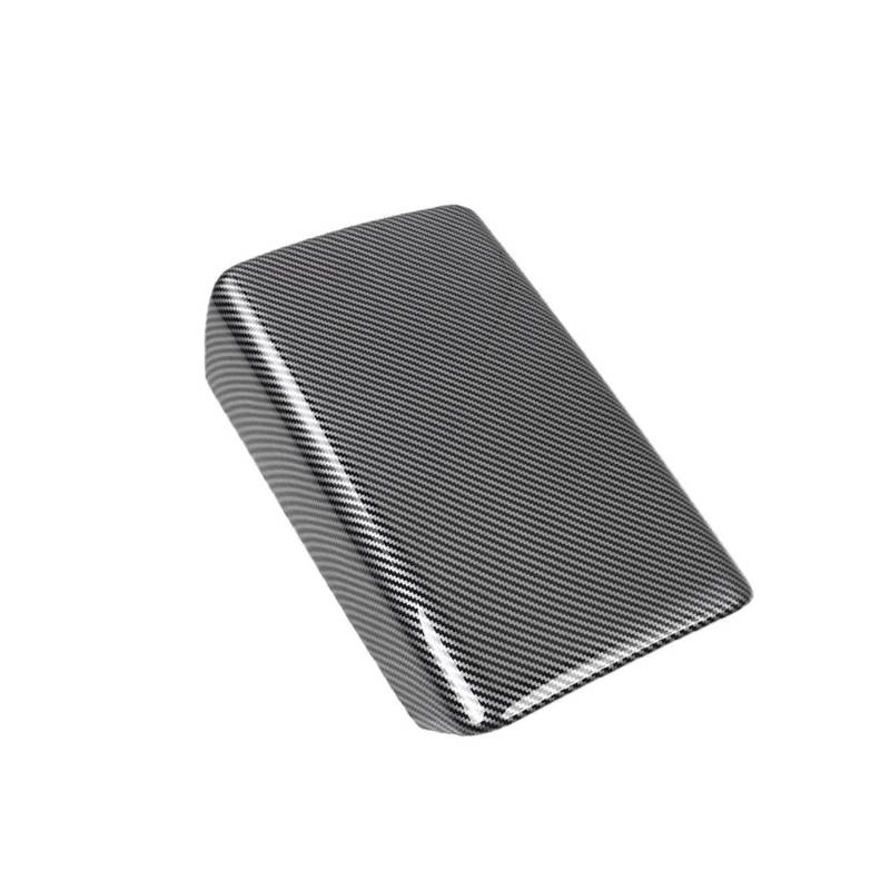Interieur Zubehör Für Tesla Für Modell 3 Für Modell Y 2017-2023 Zubehör Carbon Faser Auto Center Konsole Armlehne Deckel Zentrale Armlehne Box Pad Abdeckung Latch Panel Control Frame Trim(Bright Carb von VAVGKDKPZB