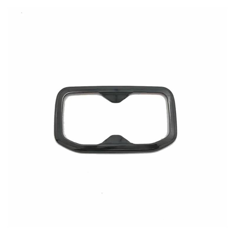 Interieur Zubehör Für Wuling Für Chevrolet Für Captiva 2021-2024 Innen Edelstahl Hinten Armlehne Wasser Tasse Slot Halter Rahmen Trim Dekoration Panel Control Frame Trim(Black) von VAVGKDKPZB