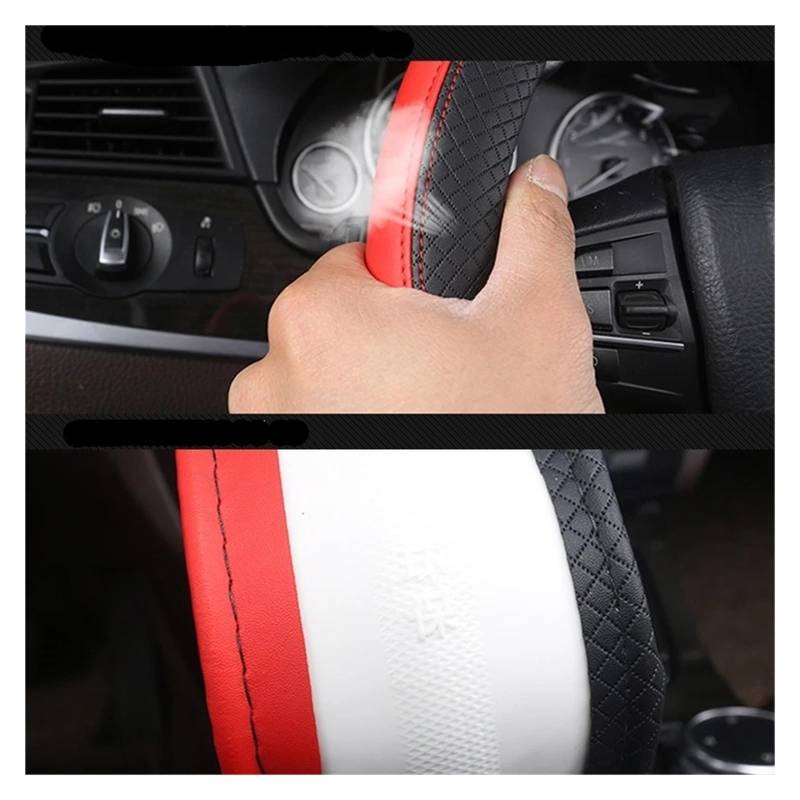 Lenkradbezug fürs Auto Anti-Rutsch-Anti-Kratz-Lenkrad-Abdeckung Auto-Lenkrad-Abdeckung 38CM Auto Auto-Lenkrad-Abdeckungen Auto Lenkradabdeckung(Red) von VAVGKDKPZB