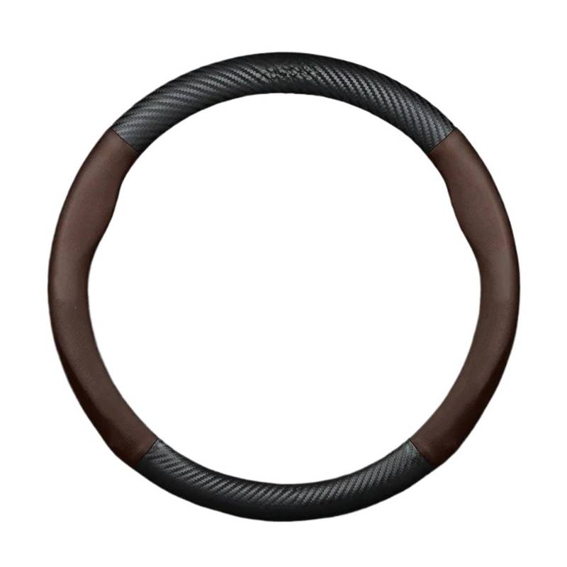 Lenkradbezug fürs Auto Für A4 Für A4L Für A6 Für A6L Für Q5 Für Q7 2008-2013 Lenkradabdeckung Auto Lenkradabdeckung(Brown Round) von VAVGKDKPZB