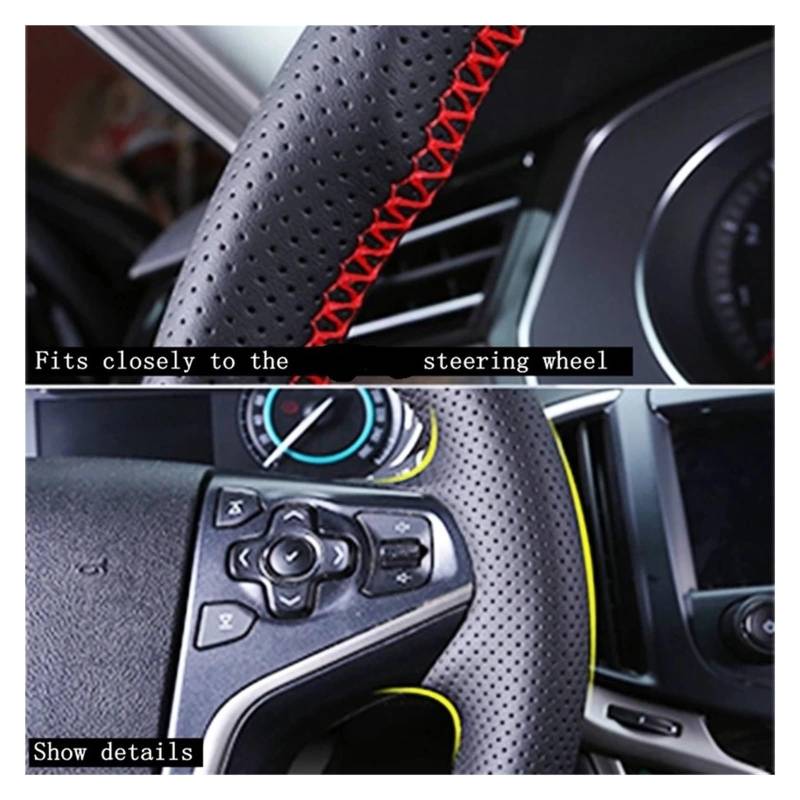 Lenkradbezug fürs Auto Für Accord 9 2013-2017 Für Crosstour 2013-2015 Autoinnenraum Atmungsaktive Mikrofaser-Leder-Autolenkradabdeckung Auto Lenkradabdeckung(Blue Thread) von VAVGKDKPZB