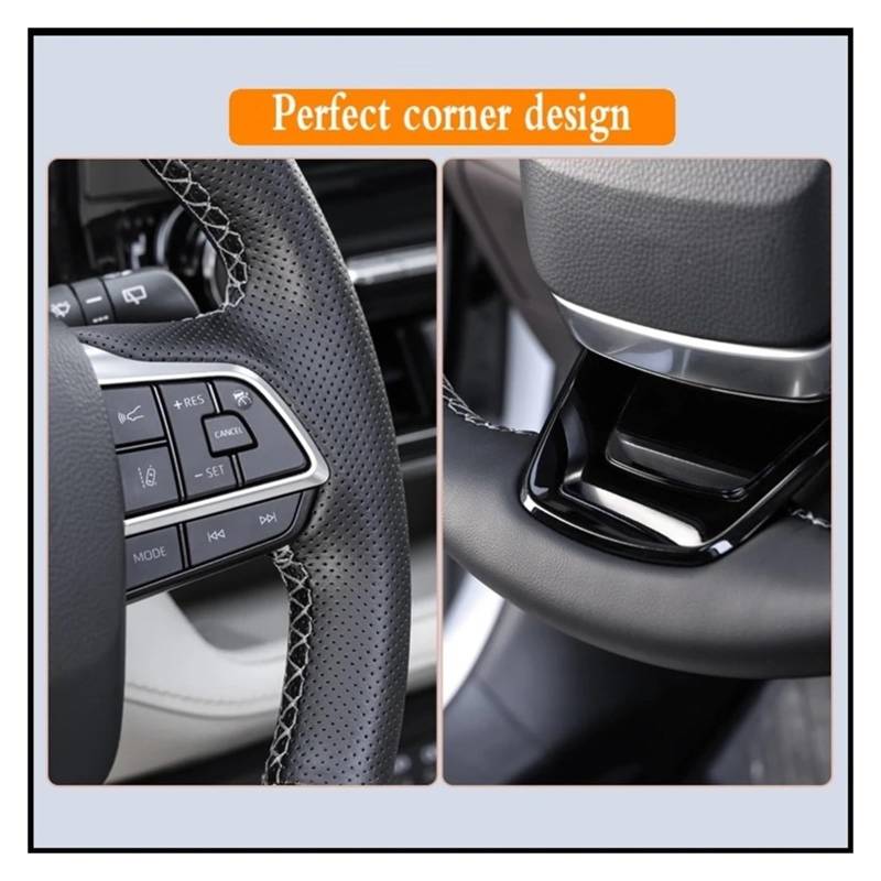 Lenkradbezug fürs Auto Für Citroen Für C4 Für Picasso 2007-2013 Lederlenkung Wrap Auto Lenkradbezug Auto Lenkradabdeckung(Beige Thread) von VAVGKDKPZB