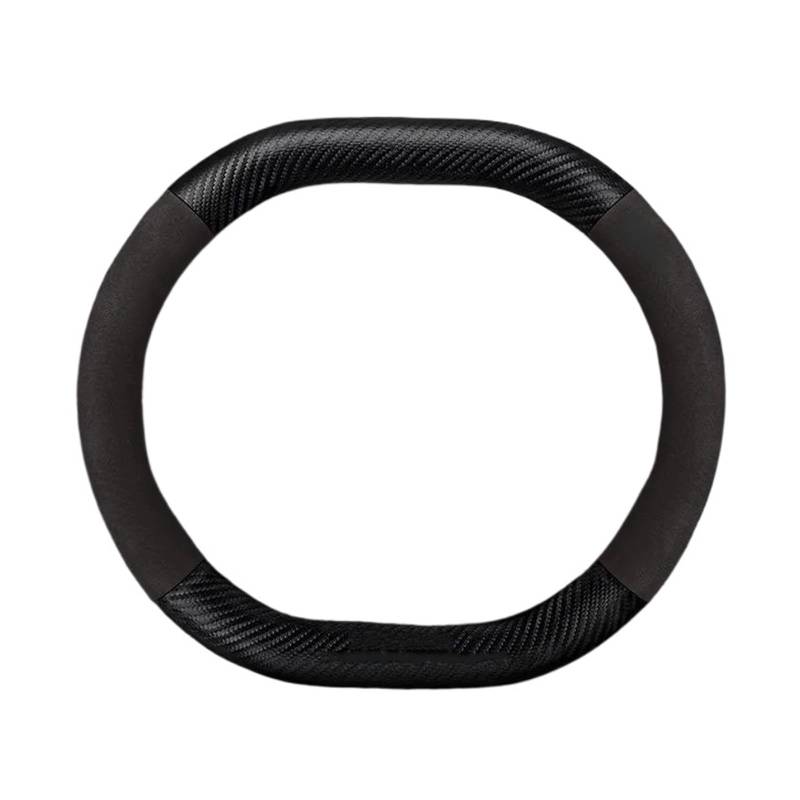 Lenkradbezug fürs Auto Für Peugeot 3008 4008 5008 208 E208 2008 E2008 34CM Wildleder Leder Auto Lenkrad CoverCarbon Fiber Non-Slip Rad Abdeckungen Auto Lenkradabdeckung(Style A Brown) von VAVGKDKPZB