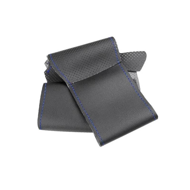 Lenkradbezug fürs Auto Für X5 E70 2006-2013 Perforiertes Leder Handgenähte Lenkradabdeckung Für Den Autoinnenraum Auto Lenkradabdeckung(Black-Blue line) von VAVGKDKPZB