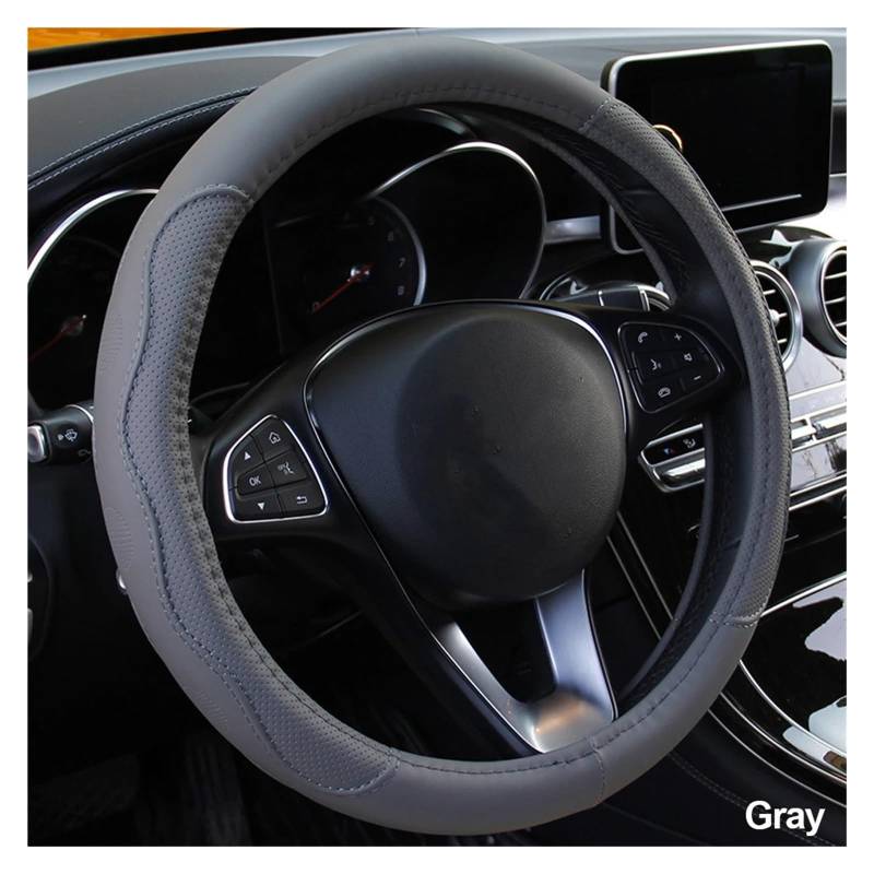 Lenkradbezug fürs Auto Universal-Geflecht Auf Dem Lenkrad rutschfeste Auto-Lenkradabdeckung Auto Lenkradabdeckung(Gray) von VAVGKDKPZB