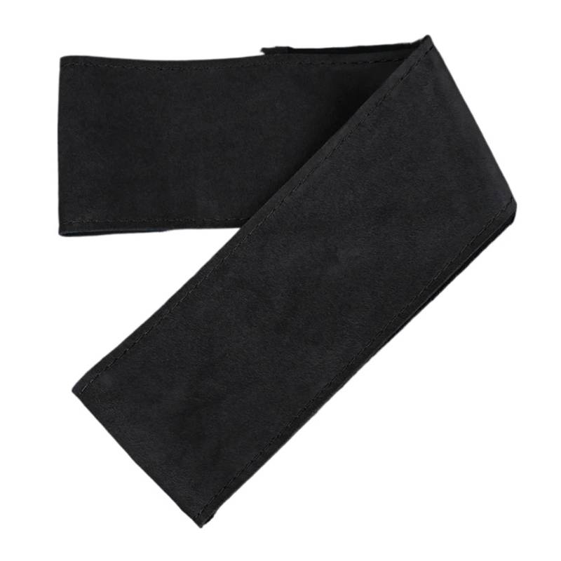 Lenkradbezug fürs Auto Vier Jahreszeiten Universal Autozubehör Wildleder Auto Lenkradbezug 15 Zoll Auto Lenkrad Wrap Auto Lenkradabdeckung(Black) von VAVGKDKPZB