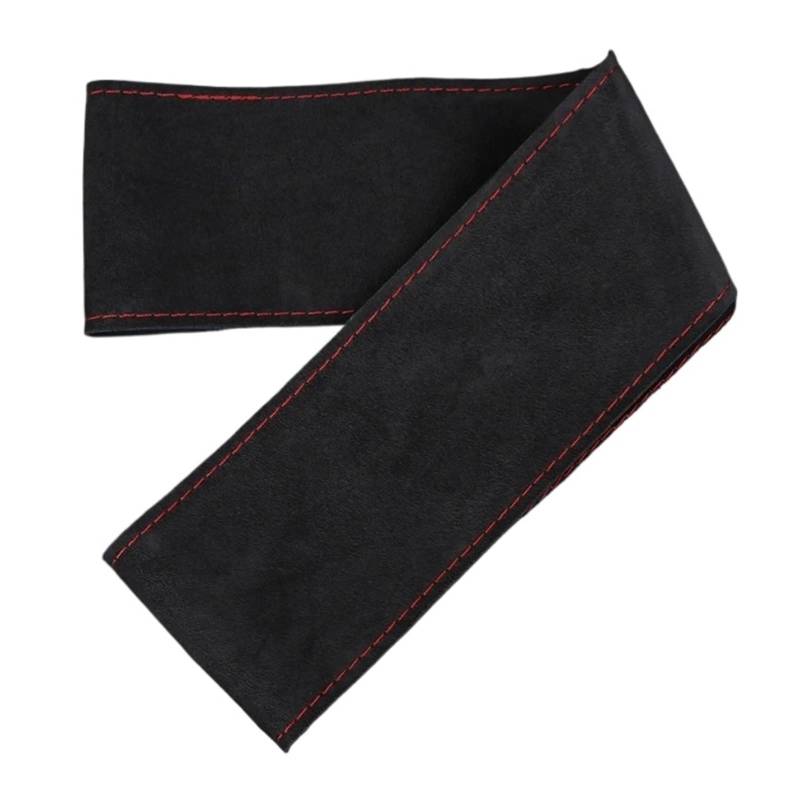 Lenkradbezug fürs Auto Vier Jahreszeiten Universal Autozubehör Wildleder Auto Lenkradbezug 15 Zoll Auto Lenkrad Wrap Auto Lenkradabdeckung(RED) von VAVGKDKPZB