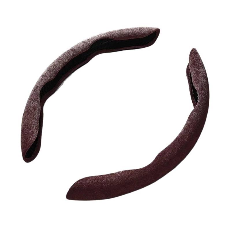Lenkradbezug fürs Auto Wildleder Universal 38CM Auto Lenkrad Booster Abdeckung rutschfeste Auto Innen Lenker Protector Dekoration Auto Lenkradabdeckung(Coffee) von VAVGKDKPZB