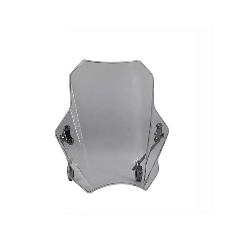 Tourenscheibe Getönt Für Kawasaki Eliminator 450 Eliminator 500 2024 Motorrad Universal Einstellbare Windschutzscheibe Lenker Rohr Durchmesser 22 25 28 MM Bildschirm Motorräder Deflektor(Ash metal sup von VAVGKDKPZB