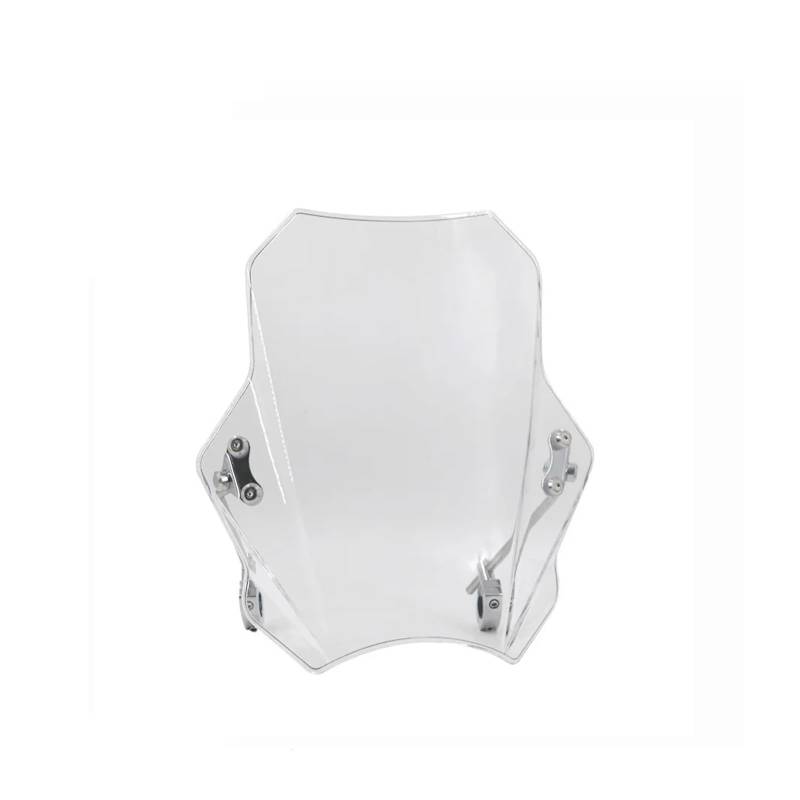 Tourenscheibe Getönt Für Kawasaki Eliminator 450 Eliminator 500 2024 Motorrad Universal Einstellbare Windschutzscheibe Lenker Rohr Durchmesser 22 25 28 MM Bildschirm Motorräder Deflektor(White metal s von VAVGKDKPZB