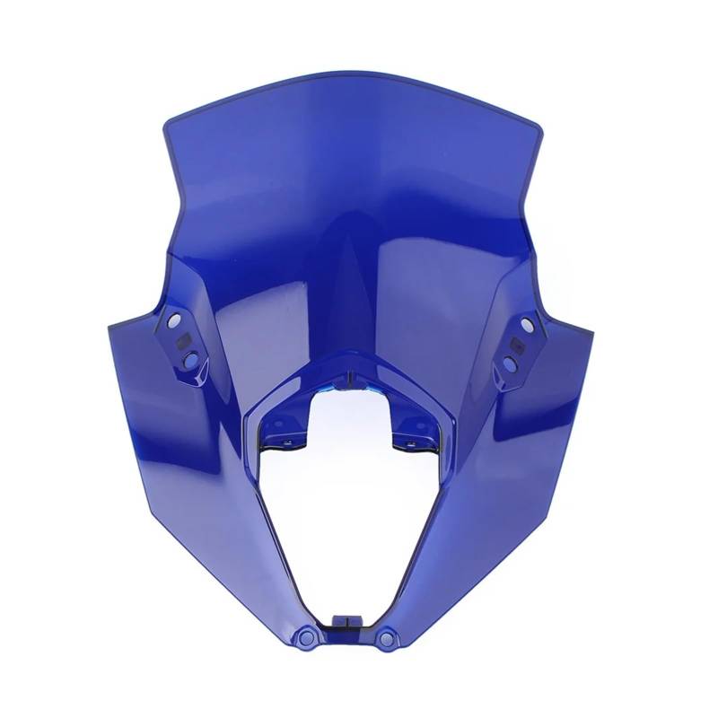 Tourenscheibe Getönt Für Kawasaki Für Ninja Für 650 ER-6F ER6F ER 6F 2020 2021 2022 2023 Motorrad Double Bubble Windschutzscheibe Deflektor Schutz Bildschirm Motorräder Deflektor(Blue) von VAVGKDKPZB
