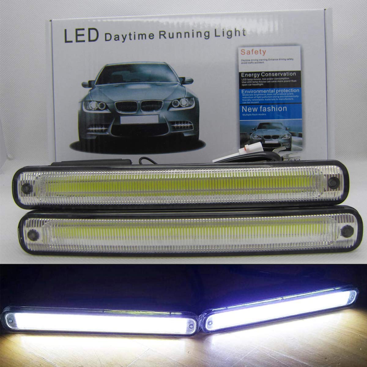 FOLGEMIR COB LED Tagfahrlicht, 12V DC Tagfahrleuchten, E4 Scheinwerfer, Nebelscheinwerfer, Weiß FOLGEMIR COB LED Tagfahrlicht, 12V DC Tagfahrleuchten, E4 Scheinwerfer, Nebelscheinwerfer, Weiß von FOLGEMIR