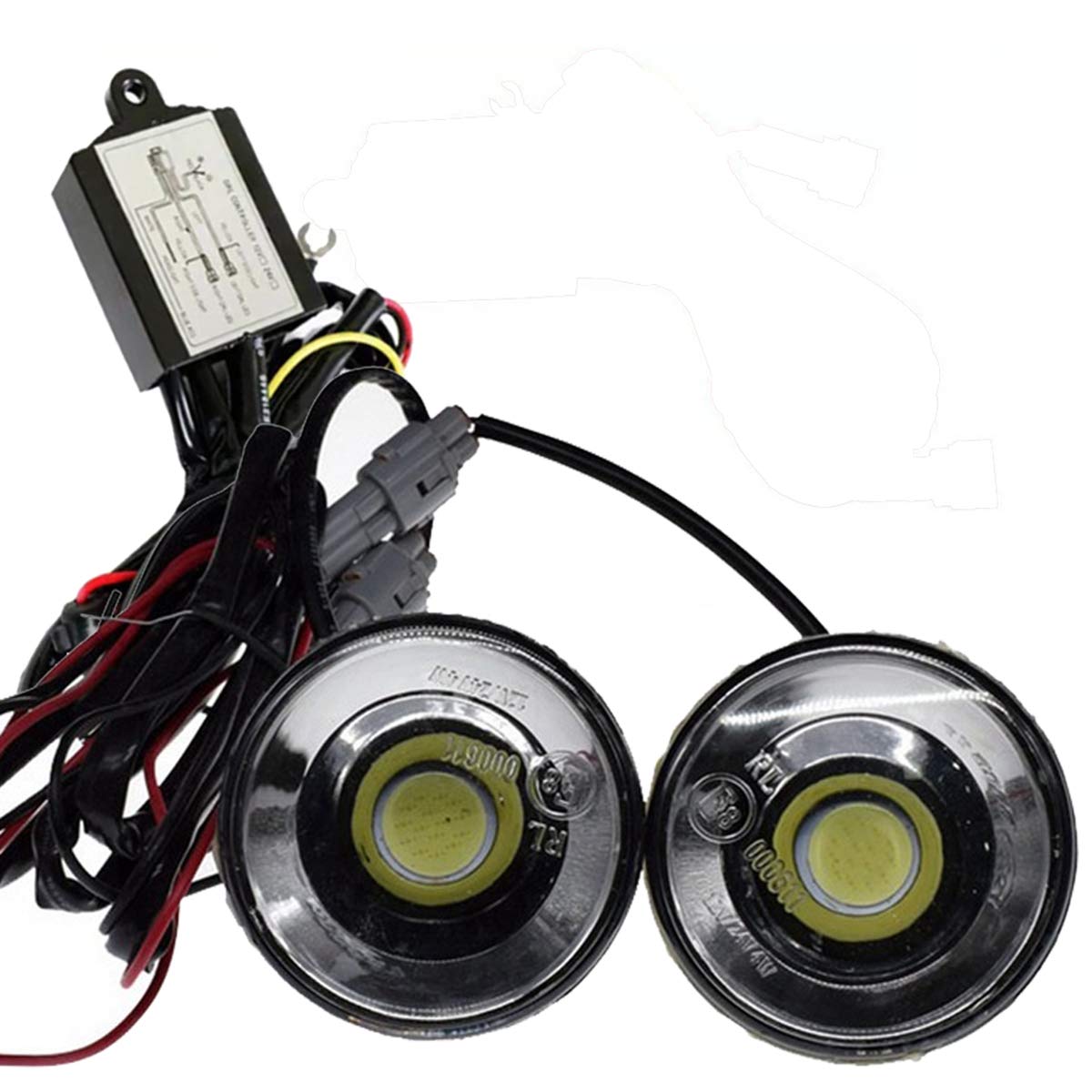 FOLGEMIR COB LED Tagfahrlicht rund, dimmbare Tagfahrleuchten, mehr als ECE R87, DC 12V, Weiß FOLGEMIR COB LED Tagfahrlicht rund, dimmbare Tagfahrleuchten, mehr als ECE R87, DC 12V, Weiß von FOLGEMIR