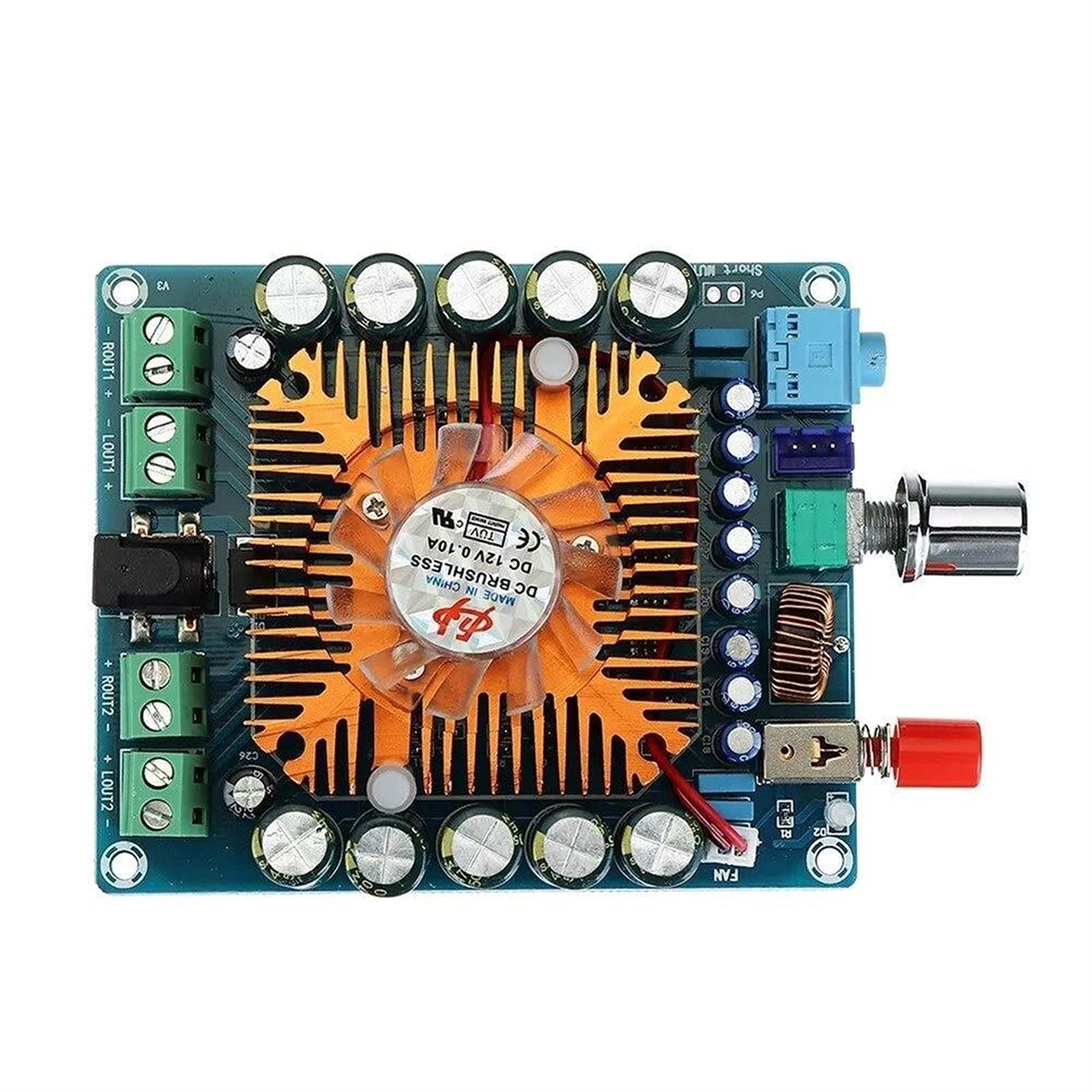 VAYEODEYU Audio-Verstärker-Karte, 4-Kanal 50W x4 HIFI Digitalverstärkerplatine TDA7850 VC3121 Chips DC 12V-16V 95x79x20mm VAYEODEYU Audio-Verstärker-Karte, 4-Kanal 50W x4 HIFI Digitalverstärkerplatine TDA7850 VC3121 Chips DC 12V-16V 95x79x20mm von VAYEODEYU