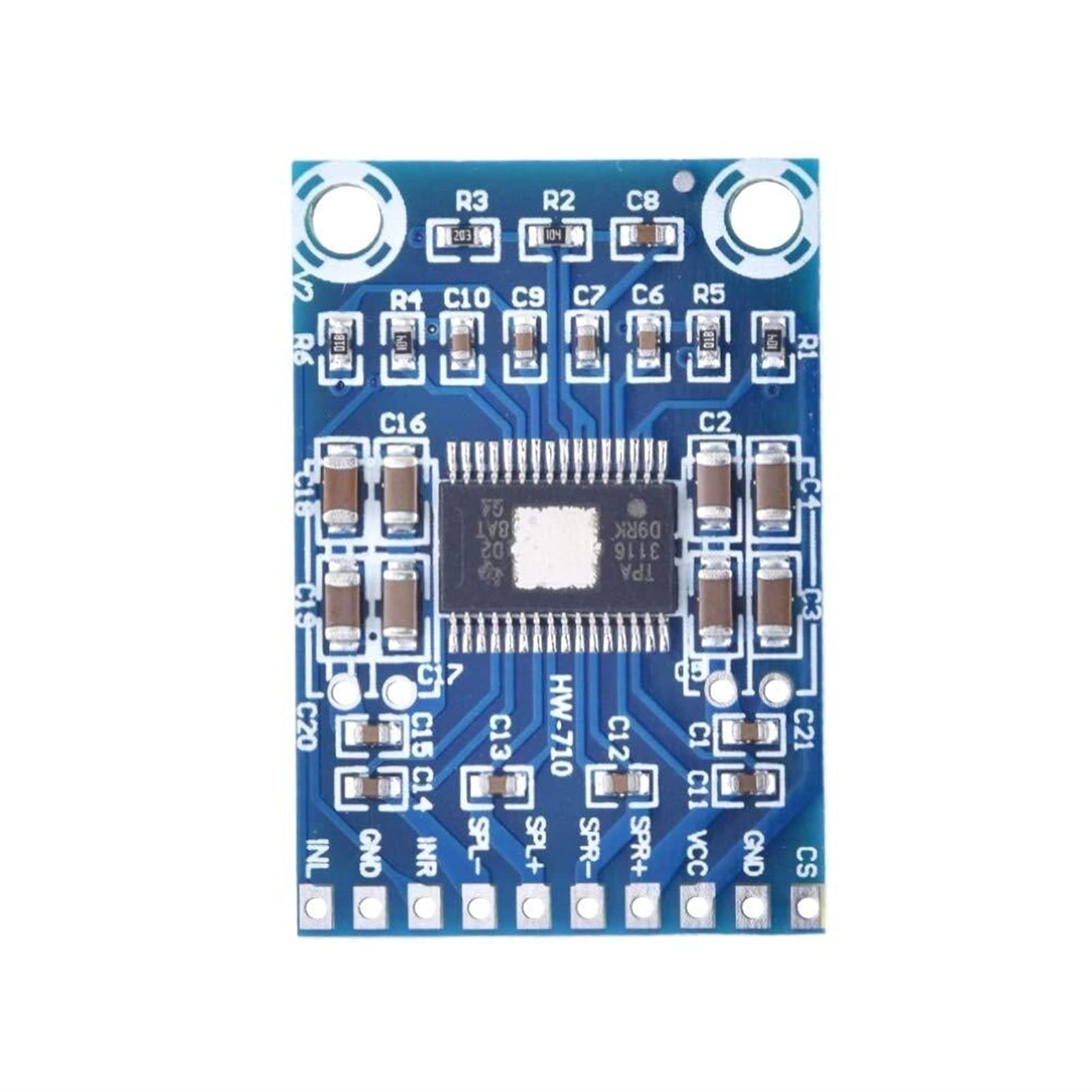 VAYEODEYU Audio-Verstärker-Karte, 50W + 50W Dual Channel Class D Mini Digital Verstärker Board TPA3116D2 12V-24V DC 37x25mm VAYEODEYU Audio-Verstärker-Karte, 50W + 50W Dual Channel Class D Mini Digital Verstärker Board TPA3116D2 12V-24V DC 37x25mm von VAYEODEYU