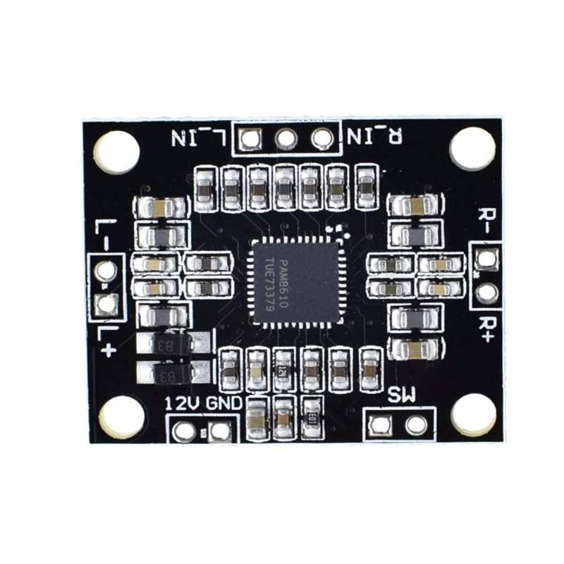 VAYEODEYU Audio-Verstärker-Karte, PAM8610 Digitale Leistungsverstärkerplatine 2 x 15 W Zweikanal-Stereo-Mini-Klasse D 1 Stück von VAYEODEYU