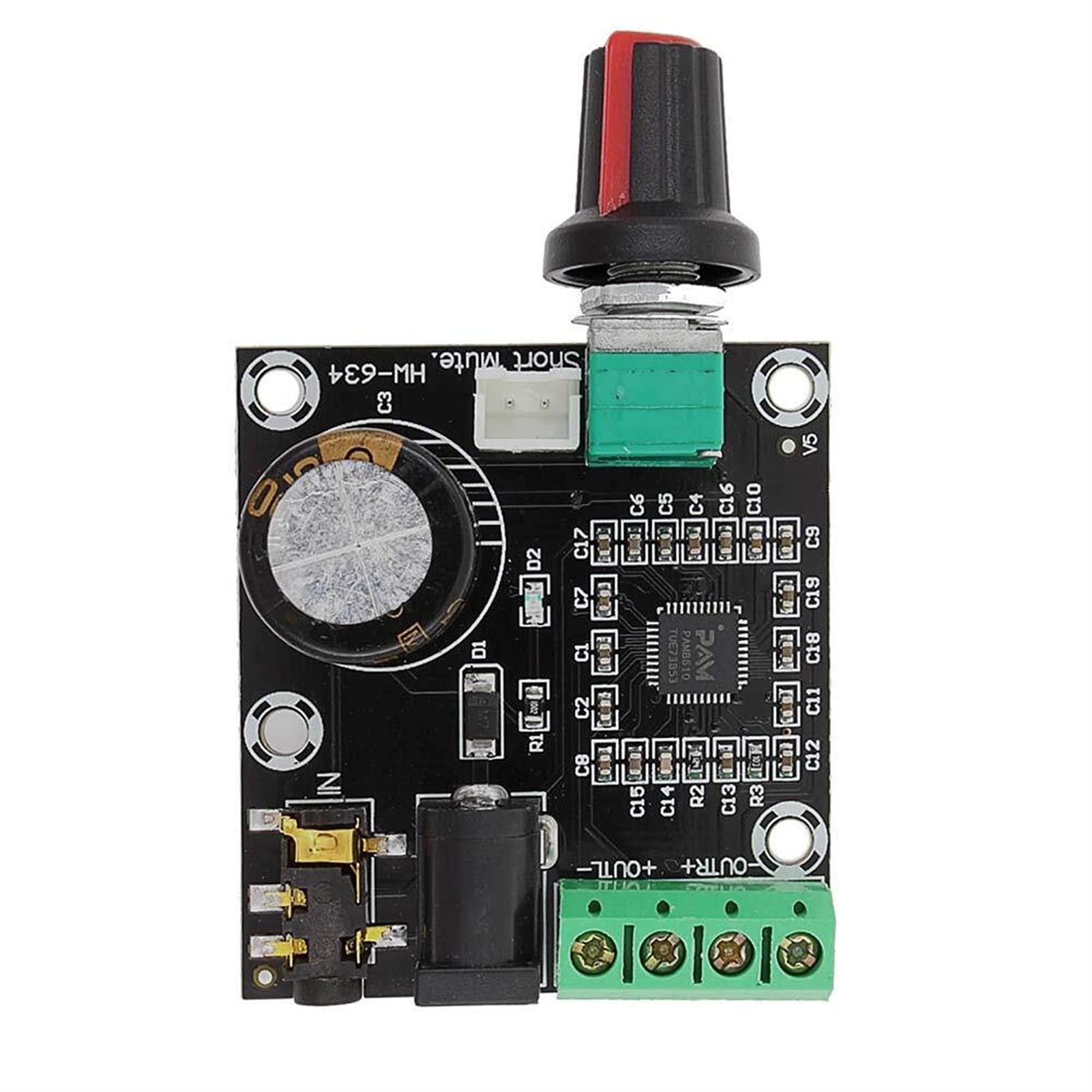 VAYEODEYU Audio-Verstärker-Karte, PAM8610 Klasse D Digital Dual Power Audio-Verstärkerplatine 15 W x2 12 V 2er-Pack VAYEODEYU Audio-Verstärker-Karte, PAM8610 Klasse D Digital Dual Power Audio-Verstärkerplatine 15 W x2 12 V 2er-Pack von VAYEODEYU
