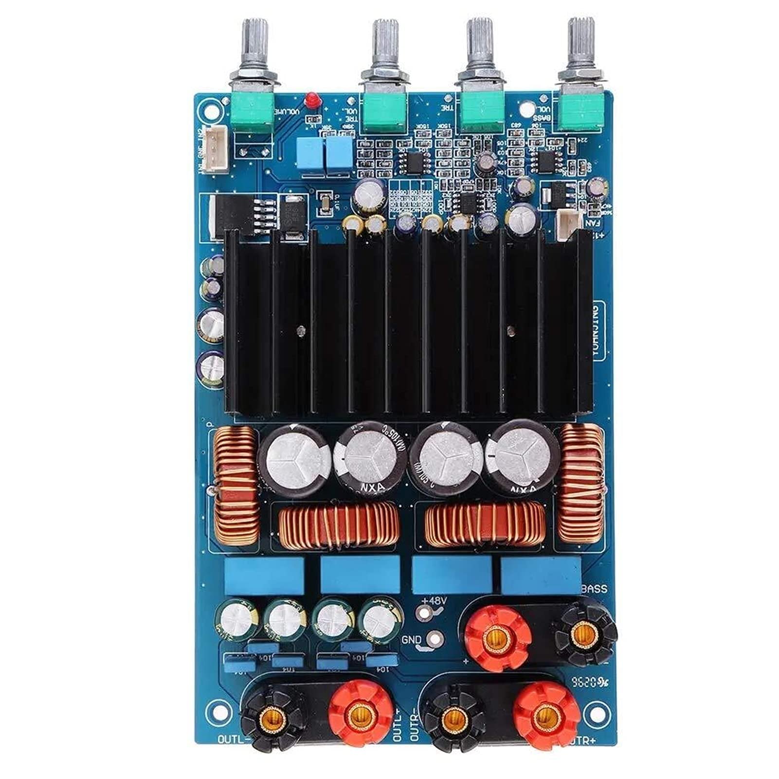 VAYEODEYU Audio-Verstärker-Karte, TAS5630 2.1-Kanal-Digital-Leistungsverstärkerplatine 2x150W & 300W Klasse D Subwoofer-PCB 150x95mm VAYEODEYU Audio-Verstärker-Karte, TAS5630 2.1-Kanal-Digital-Leistungsverstärkerplatine 2x150W & 300W Klasse D Subwoofer-PCB 150x95mm von VAYEODEYU