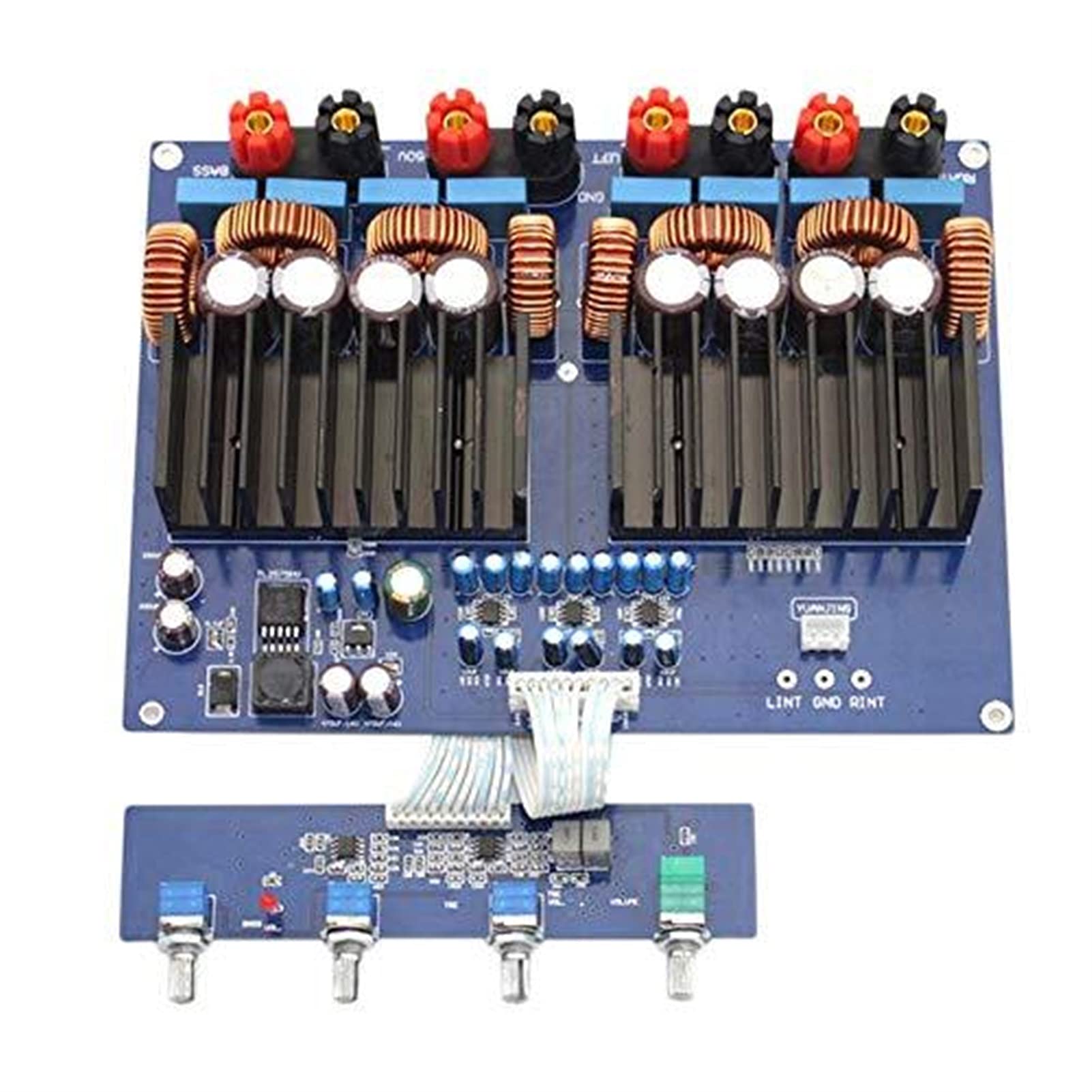 VAYEODEYU Audio-Verstärker-Karte, TAS5630 2.1-Kanal-Hochleistungsverstärkerplatine der Klasse D OPA1632 600 W + 2 x 300 W DC48 V Blau VAYEODEYU Audio-Verstärker-Karte, TAS5630 2.1-Kanal-Hochleistungsverstärkerplatine der Klasse D OPA1632 600 W + 2 x 300 W DC48 V Blau von VAYEODEYU