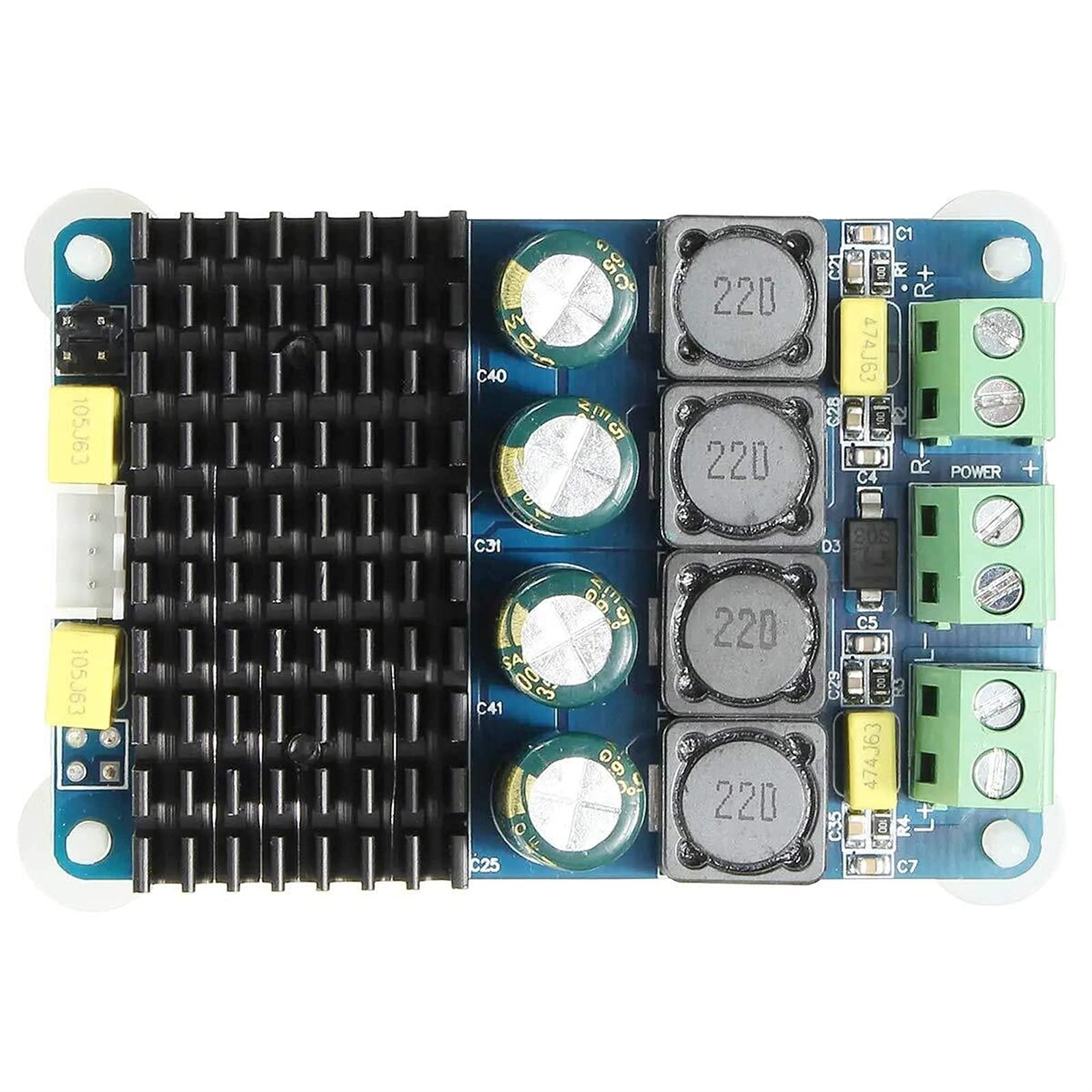 VAYEODEYU Audio-Verstärker-Karte, TDA7498 2-Kanal 2x100W Digital-Stereo-Leistungsverstärkerplatine DC 8-32V 4/6/8 Ohm 75x50mm VAYEODEYU Audio-Verstärker-Karte, TDA7498 2-Kanal 2x100W Digital-Stereo-Leistungsverstärkerplatine DC 8-32V 4/6/8 Ohm 75x50mm von VAYEODEYU