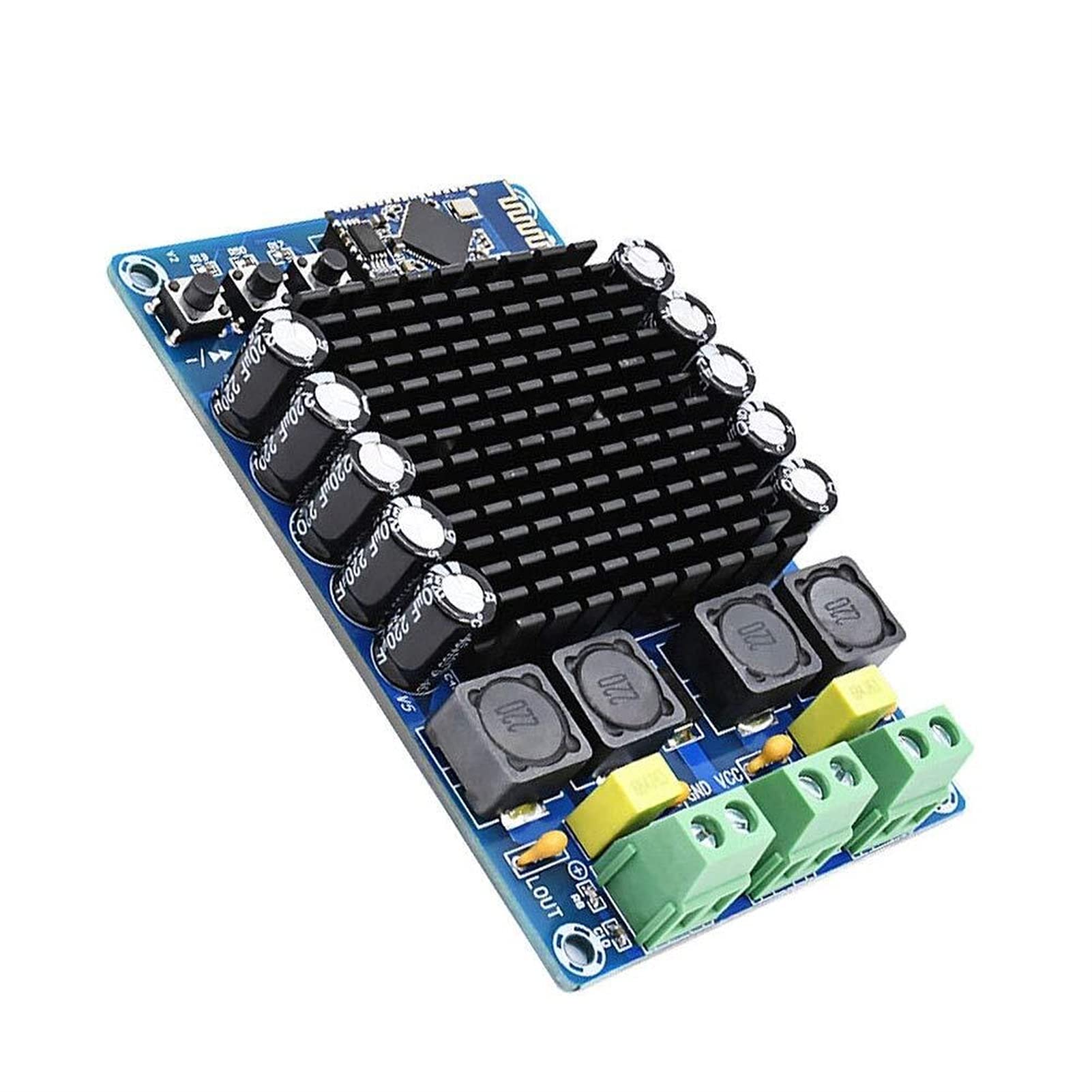VAYEODEYU Audio-Verstärker-Karte, XH-A102 4.1 Bluetooth TDA7498 Digitalverstärkerplatine DC12-24V 100W + 100W 95x64x17mm VAYEODEYU Audio-Verstärker-Karte, XH-A102 4.1 Bluetooth TDA7498 Digitalverstärkerplatine DC12-24V 100W + 100W 95x64x17mm von VAYEODEYU