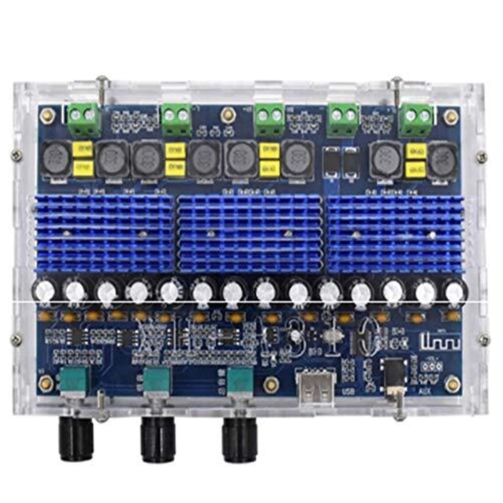 VAYEODEYU Audio-Verstärker-Karte, XH-A310 5.0 TPA3116D2 4-Kanal-Leistungsverstärkerplatine Blau 167 x 120 x 38 mm VAYEODEYU Audio-Verstärker-Karte, XH-A310 5.0 TPA3116D2 4-Kanal-Leistungsverstärkerplatine Blau 167 x 120 x 38 mm von VAYEODEYU