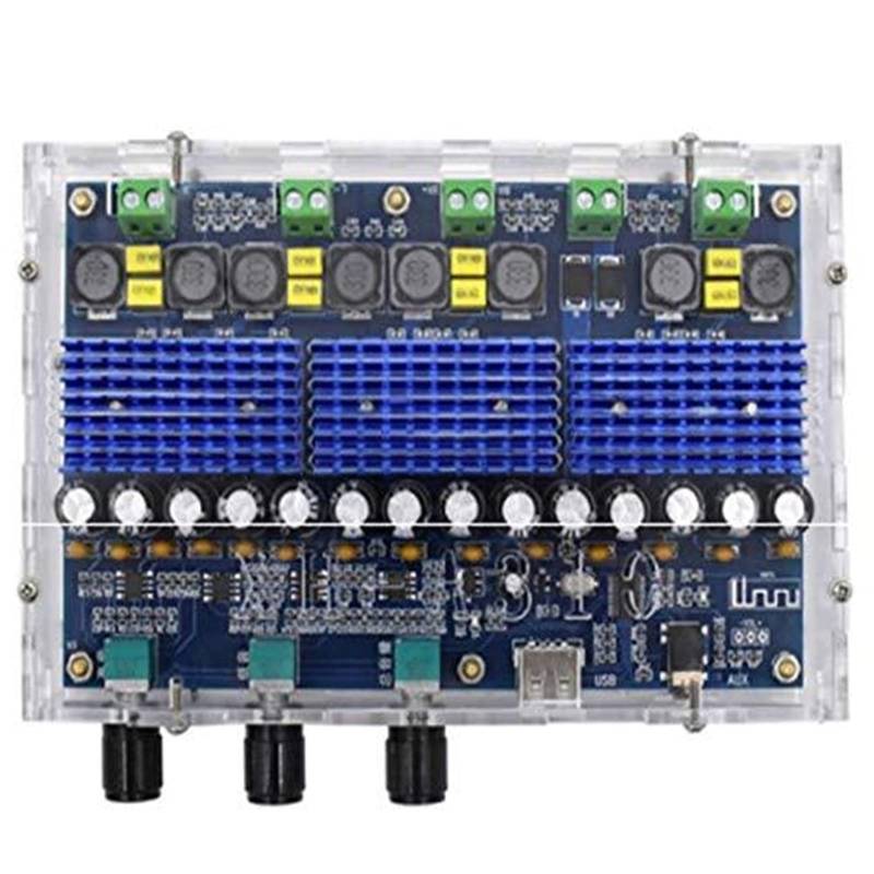 VAYEODEYU Audio-Verstärker-Karte, XH-A310 5.0 TPA3116D2 4-Kanal-Leistungsverstärkerplatine Blau 167 x 120 x 38 mm von VAYEODEYU