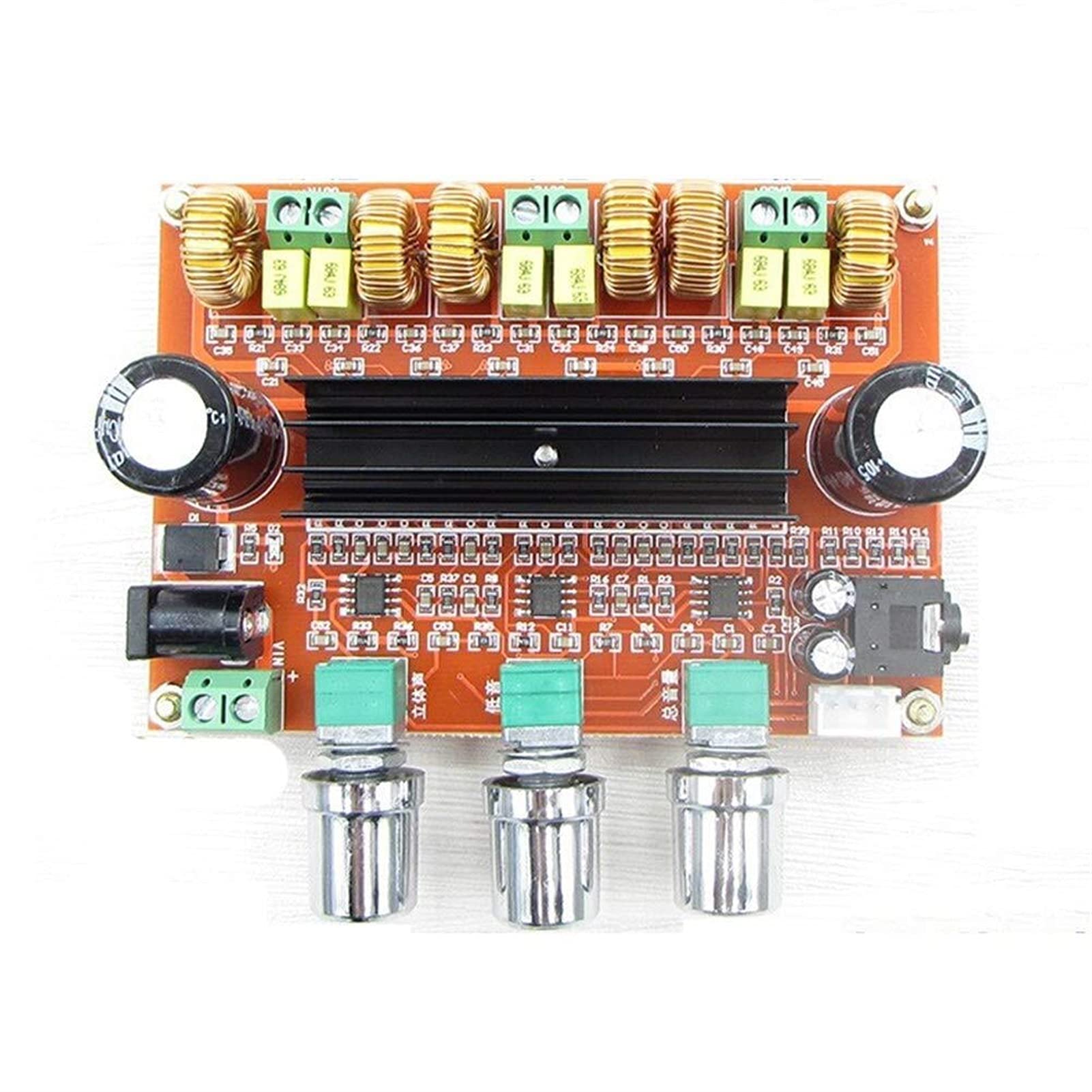VAYEODEYU Audio-Verstärker-Karte, XH-M139 2.1-Kanal-Digital-Leistungsverstärkerplatine TPA3116D2 50Wx2 + 100W-Steuermodul VAYEODEYU Audio-Verstärker-Karte, XH-M139 2.1-Kanal-Digital-Leistungsverstärkerplatine TPA3116D2 50Wx2 + 100W-Steuermodul von VAYEODEYU
