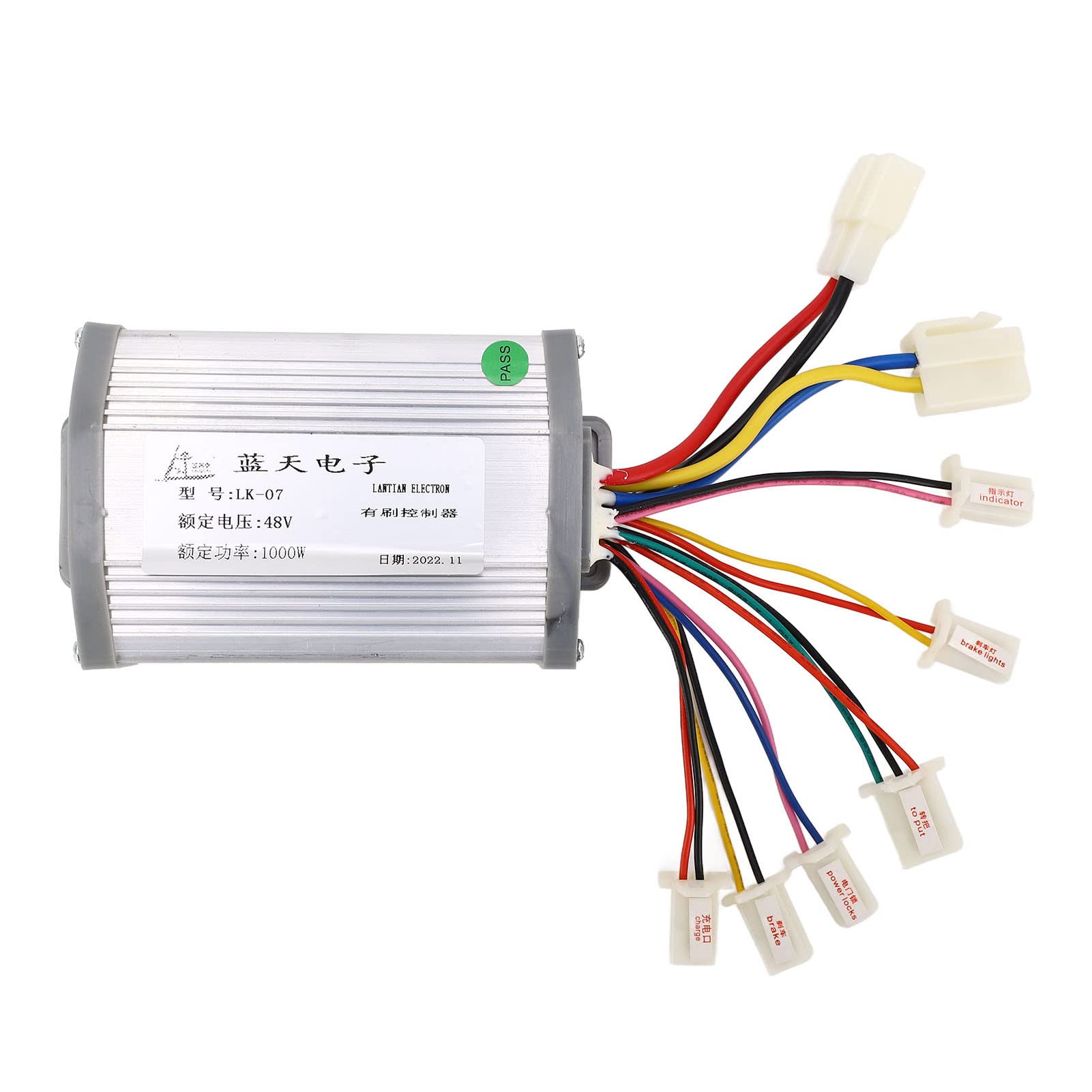 VAYEODEYU Gleichstrommotor-Drehzahlregler, 1000w 48v Bürstenmotor Drehzahlregler Elektro-Fahrrad-Roller Umwandlung Aluminiumlegierung Shell VAYEODEYU Gleichstrommotor-Drehzahlregler, 1000w 48v Bürstenmotor Drehzahlregler Elektro-Fahrrad-Roller Umwandlung Aluminiumlegierung Shell von VAYEODEYU