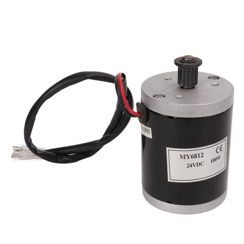 VAYEODEYU Gleichstrommotor-Drehzahlregler, 24 V Bürstenmotor, 100 W, Doppelrotationsmodus, Aluminium, großes Drehmoment, 2700 U/min, Bürstenmotor von VAYEODEYU