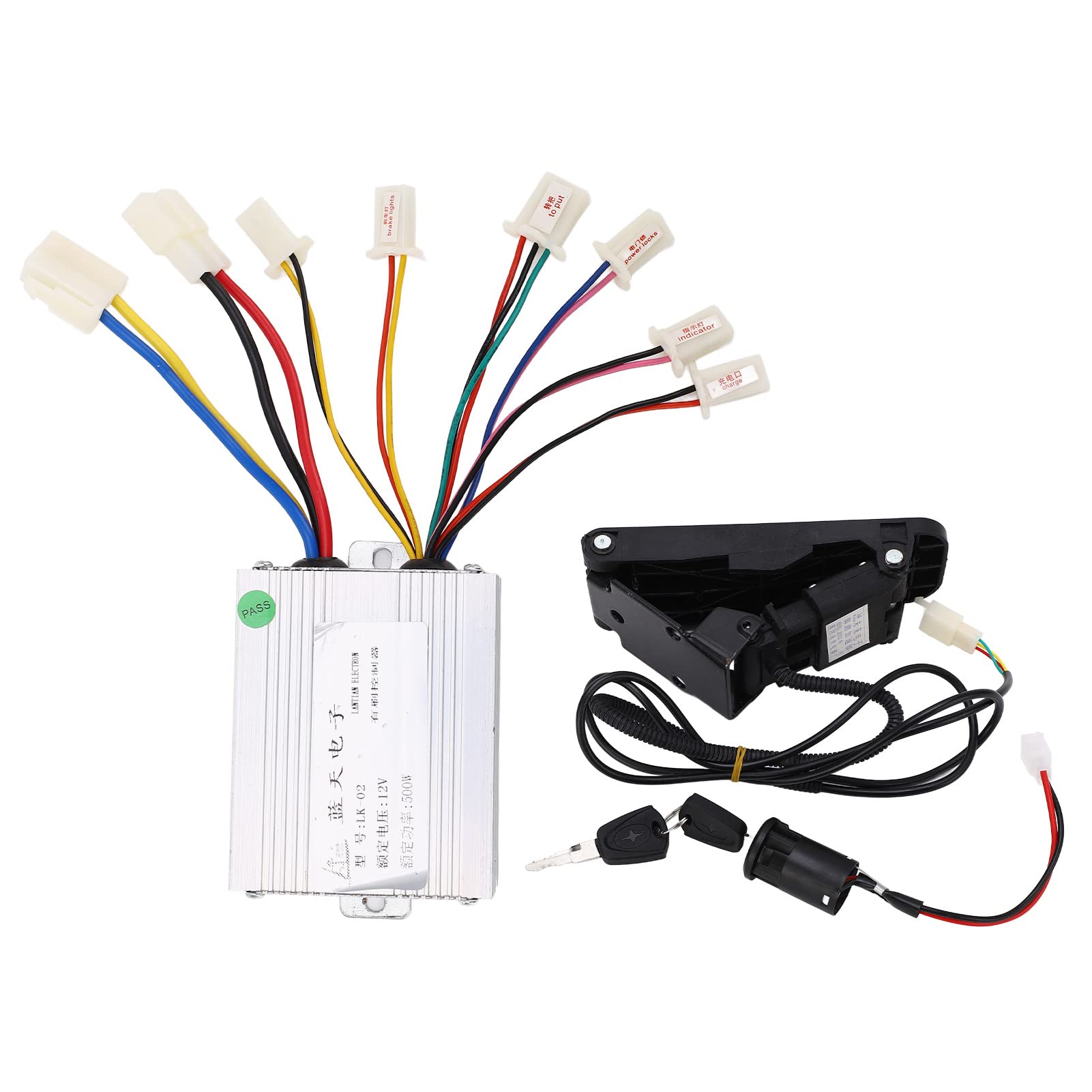 VAYEODEYU Gleichstrommotor-Drehzahlregler, 500w Bürstenmotor Controller Conversion Kit mit Fuß Gaspedal Elektro-Scooter Dreiräder 12v VAYEODEYU Gleichstrommotor-Drehzahlregler, 500w Bürstenmotor Controller Conversion Kit mit Fuß Gaspedal Elektro-Scooter Dreiräder 12v von VAYEODEYU