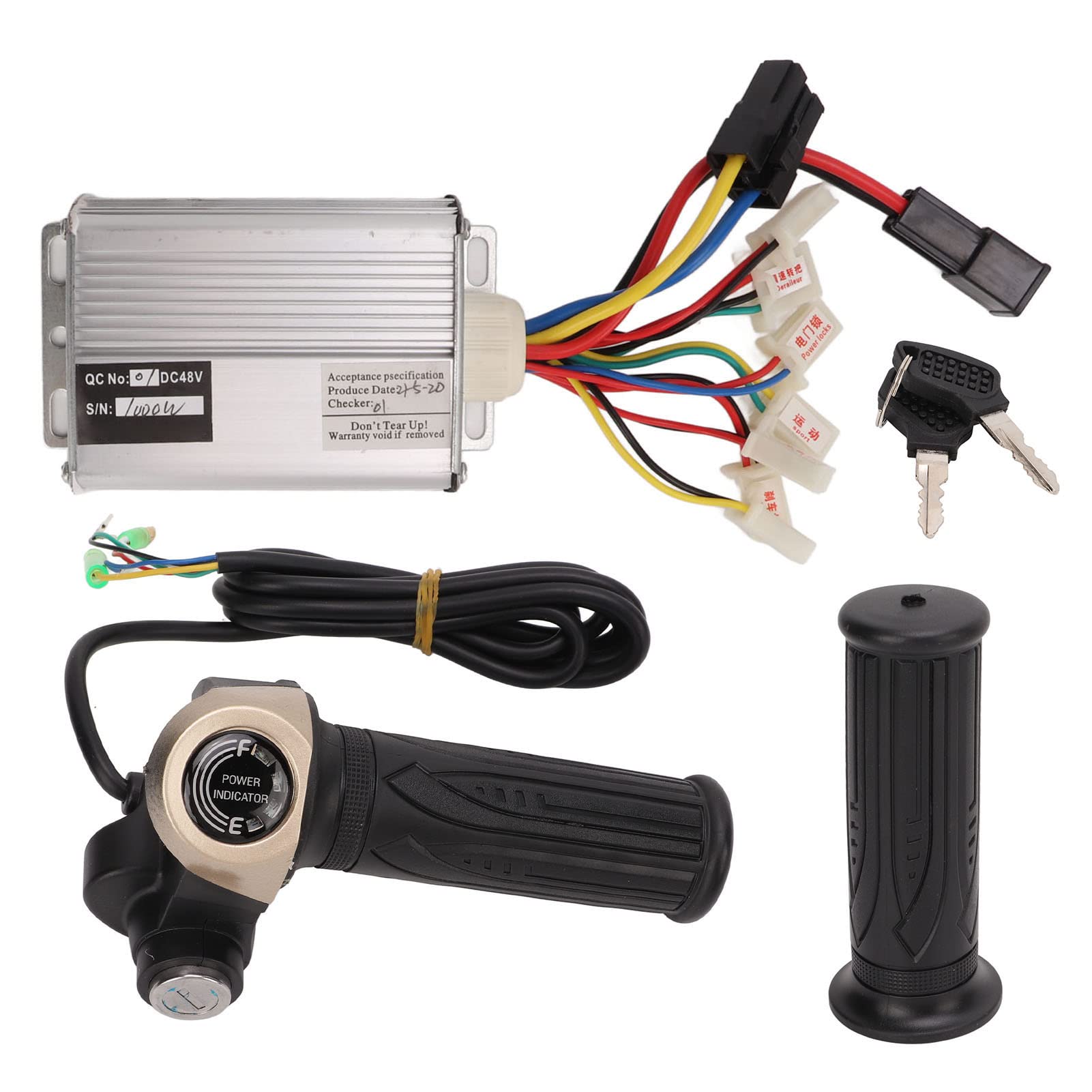 VAYEODEYU Gleichstrommotor-Drehzahlregler, Dc48v 1000w Langlebiger Gasgriff-Kit aus Aluminiumlegierung mit gebürstetem Motordrehzahlregler VAYEODEYU Gleichstrommotor-Drehzahlregler, Dc48v 1000w Langlebiger Gasgriff-Kit aus Aluminiumlegierung mit gebürstetem Motordrehzahlregler von VAYEODEYU