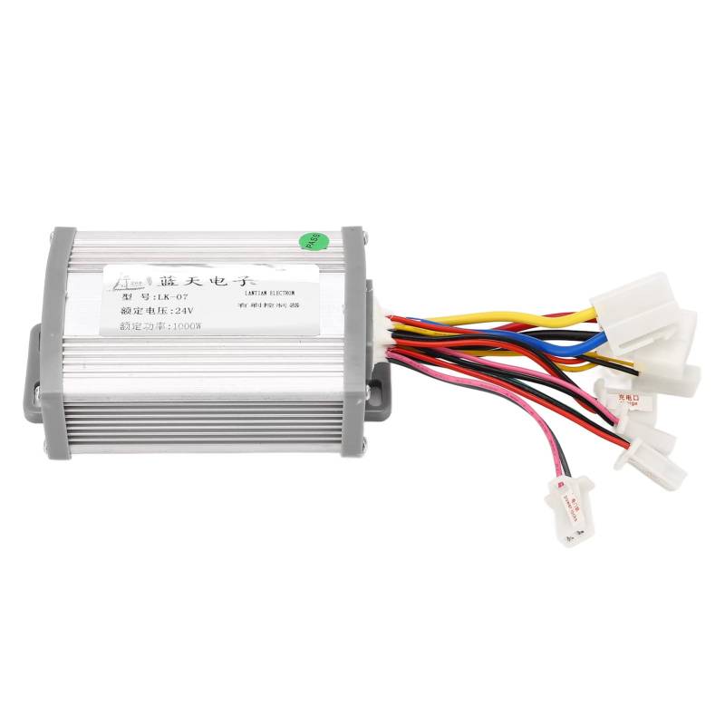 VAYEODEYU Gleichstrommotor-Drehzahlregler, Elektrischer Fahrrad-Drehzahlregler 24v 1000w gebürsteter Motor-Umbauteil-Aluminiumlegierungs-Shell von VAYEODEYU