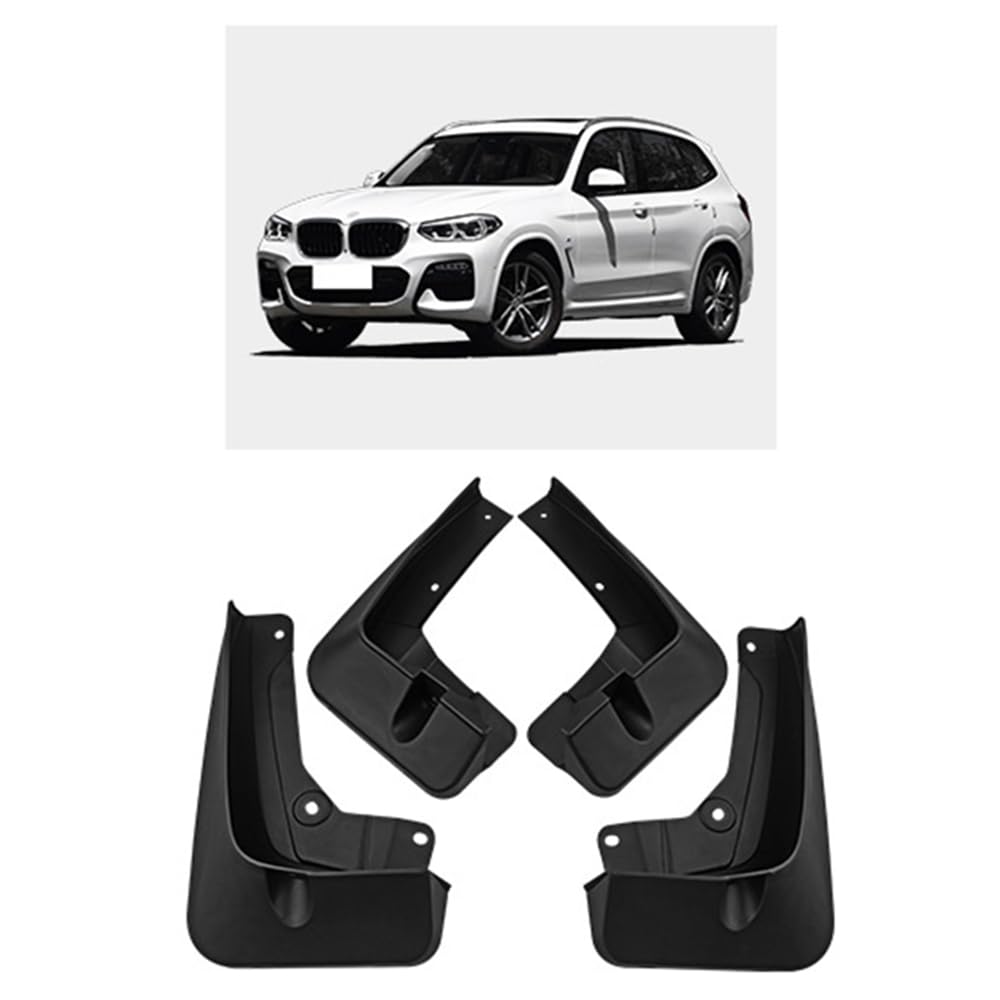 4 Stück Auto-Schmutzfänger, für BMW X3 F25 2011-2017-Schmutzfänger, Spritzschutz, Fahrzeug-Sedimentschutz, vorne und hinten, komplettes Set von VAttea