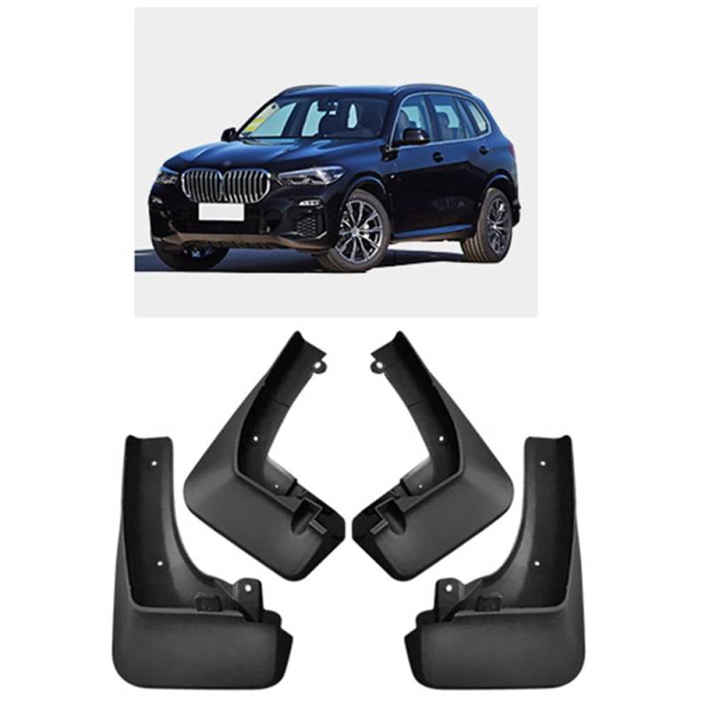 4 Stück Auto-Schmutzfänger, für BMW X5 M F15 Sport 2014-2018-Schmutzfänger, Spritzschutz, Fahrzeug-Sedimentschutz, vorne und hinten, komplettes Set von VAttea