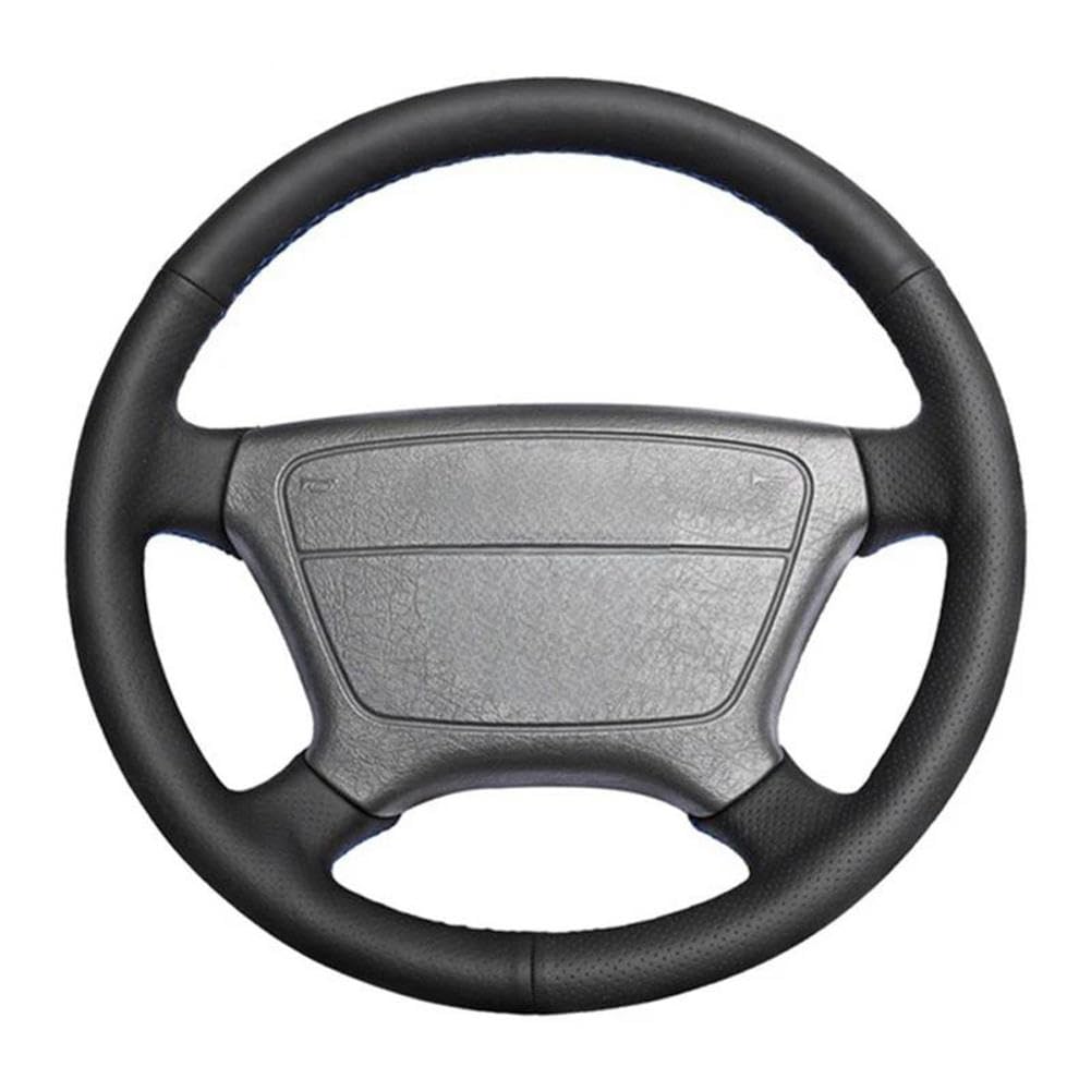 VBCXGV Schwarzes Leder-Lenkradbezug, handgenäht, für Mercedes Benz E-Klasse W210 E 200 240 280 320 1995-2002 W1 von VBCXGV