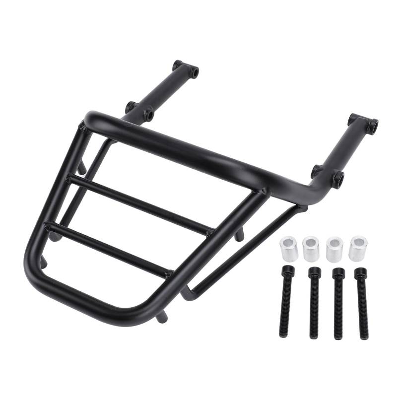 Schwarzer Motorrad-Kotflügelträger, Solositz-Gepäckträger, Gepäckablage, Passend für Grom 125 2021–2024 JC92, für MSX 125 2021–2024 JC92 von VBESTLIFE