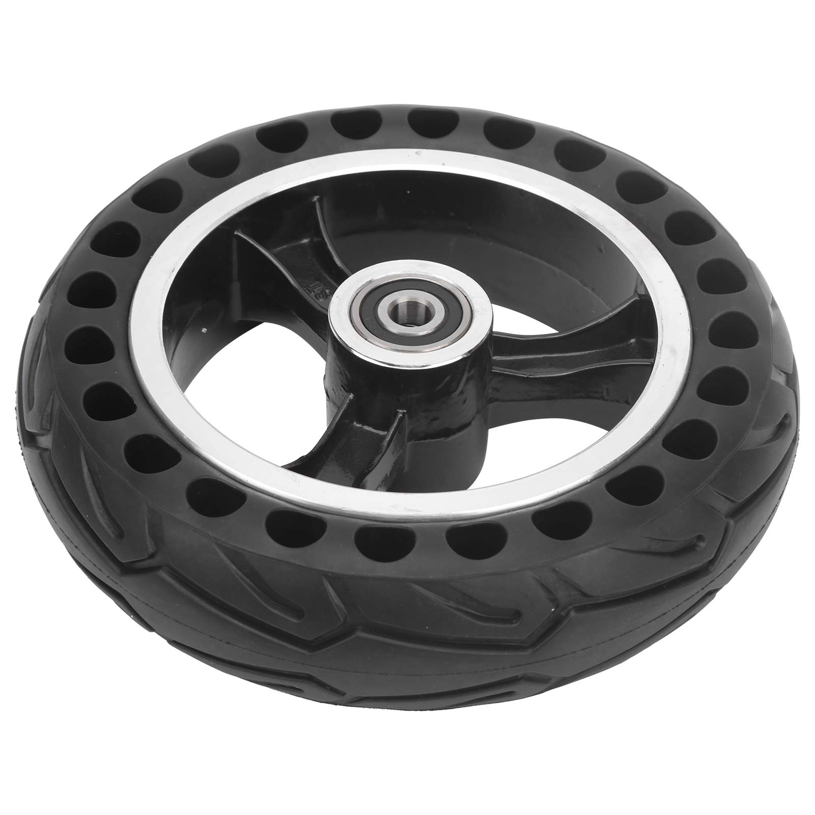 VBESTLIFE Vollgummireifen 200 x 50, Ersatzreifen für Roller, elektrisch, Anti-Rutsch, mit 8-Zoll-Nabe, Schwarz von VBESTLIFE