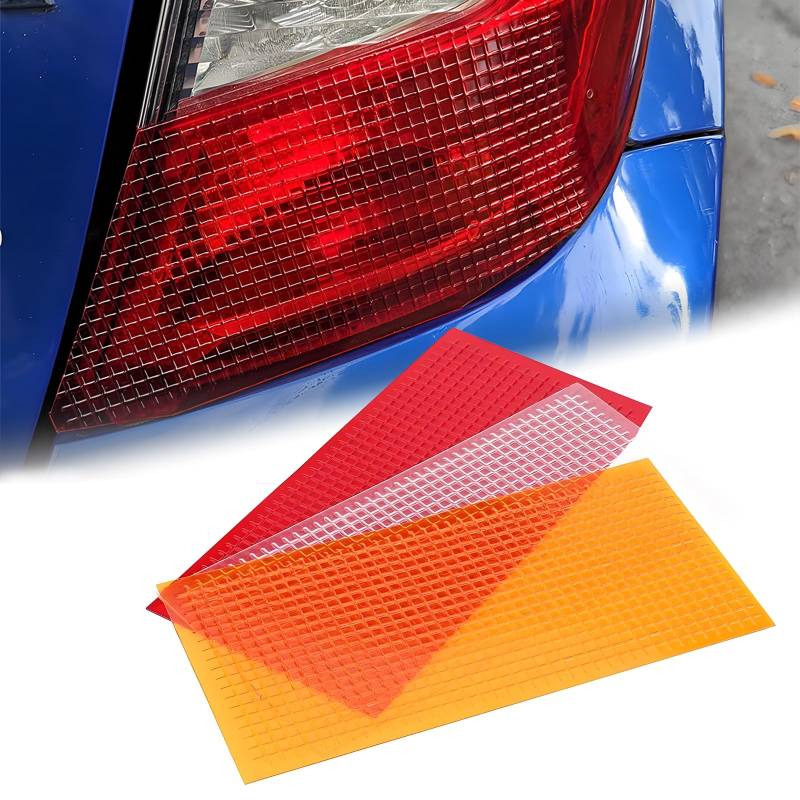 VBGURR 3 Stück Autolinsen Reparatursatz DIY Autolicht Riß Reparaturfolie-Auto Lens Repair Tape Praktisch Scheinwerfer Restaurationssatz Autolinsen Rücklicht Reparaturwerkzeuge von VBGURR