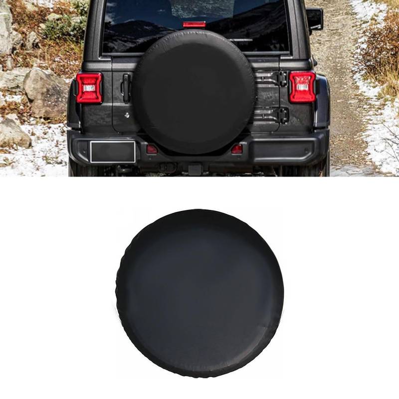 VBGURR Reserveradabdeckung Wasserdicht Radabdeckung Auto Universal Reserveradabdeckung für Auto Deko Innenraum(Schwarz) (14 Zoll) von VBGURR