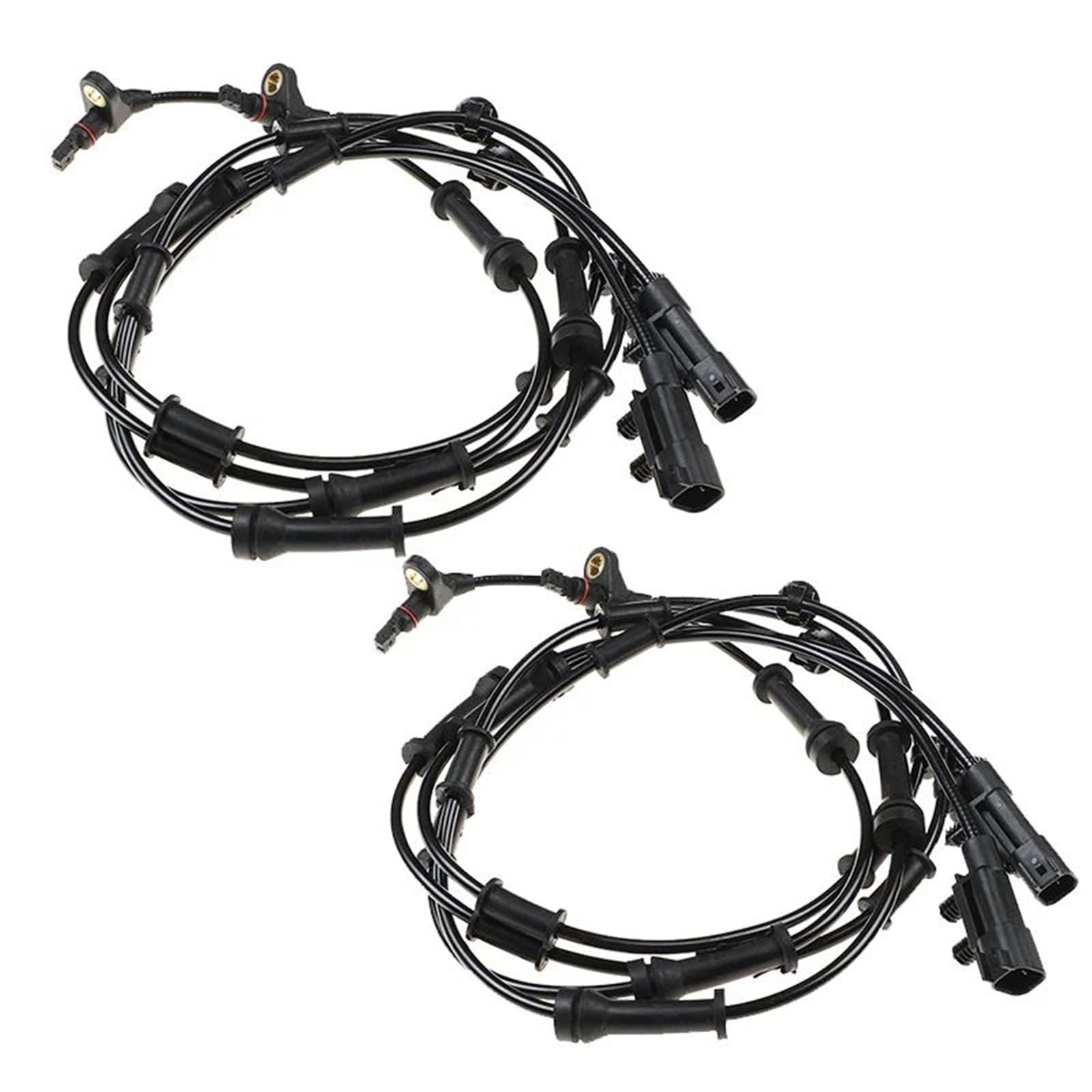 VBNYBA ABS Sensor Kompatibel Mit Jeep Für Wrangler 2007–2017, Vorne Hinten Links Rechts, ABS-Radgeschwindigkeitssensor 68003281AA 52125003AB(2 Front Left Right) von VBNYBA