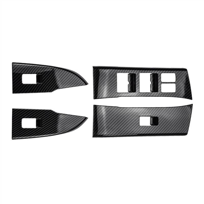 VBNYBA Autoinnenausstattung 4 Stücke Fensterheber Trim Schalter Taste Panel Abdeckung Kompatibel Mit Isuzu Für D-MAX Für MU-X 2012 2013 2014 2015 2016 2017 2018 2019(Right Hand Drive) von VBNYBA