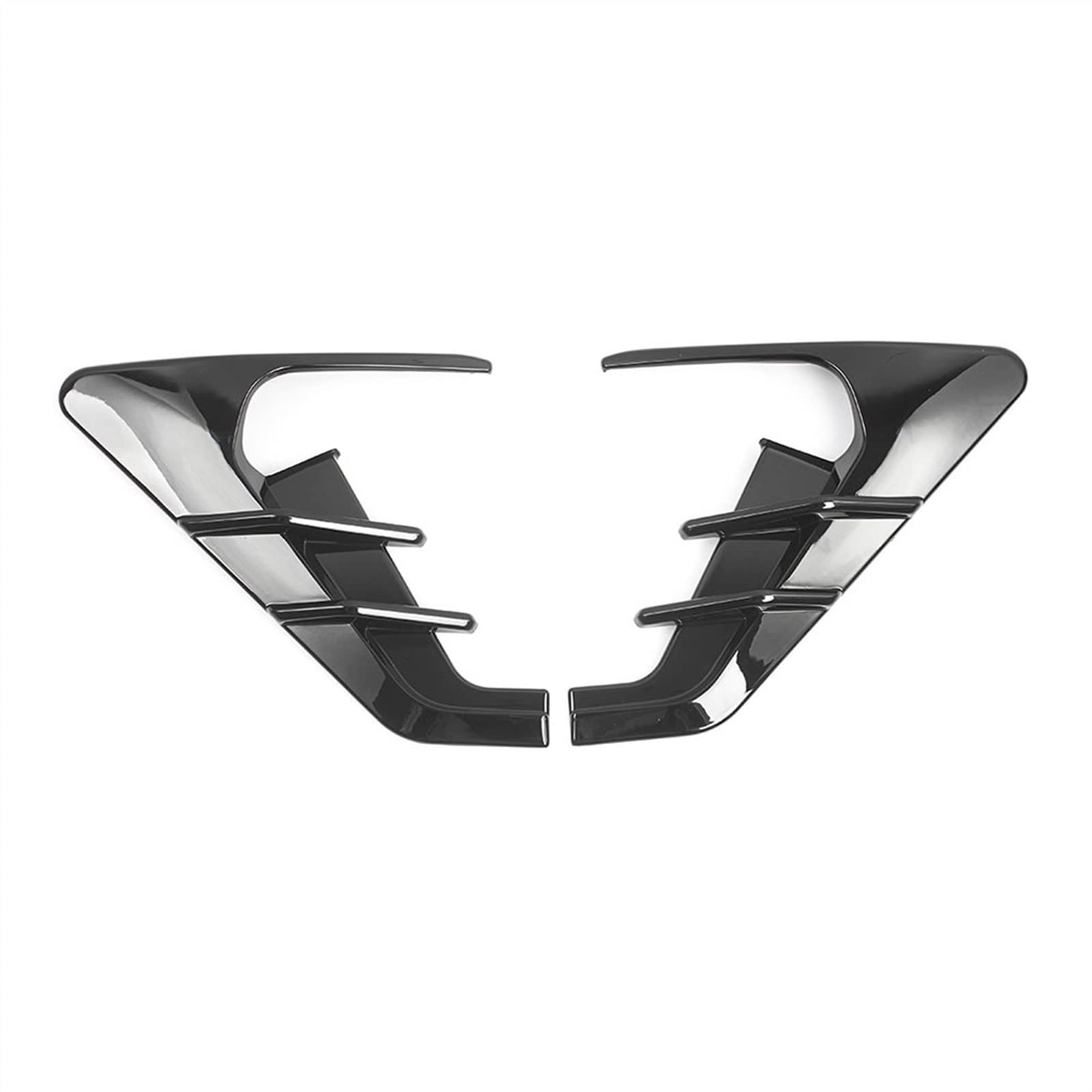 VBNYBA Autoinnenausstattung Kompatibel Mit Tesla Für Model 3 2021 2022 Auto Seitenflügel Spoiler Thunder Leaf Seitenmarkierung Flügelplatte Dekorative Abdeckung(Black) von VBNYBA
