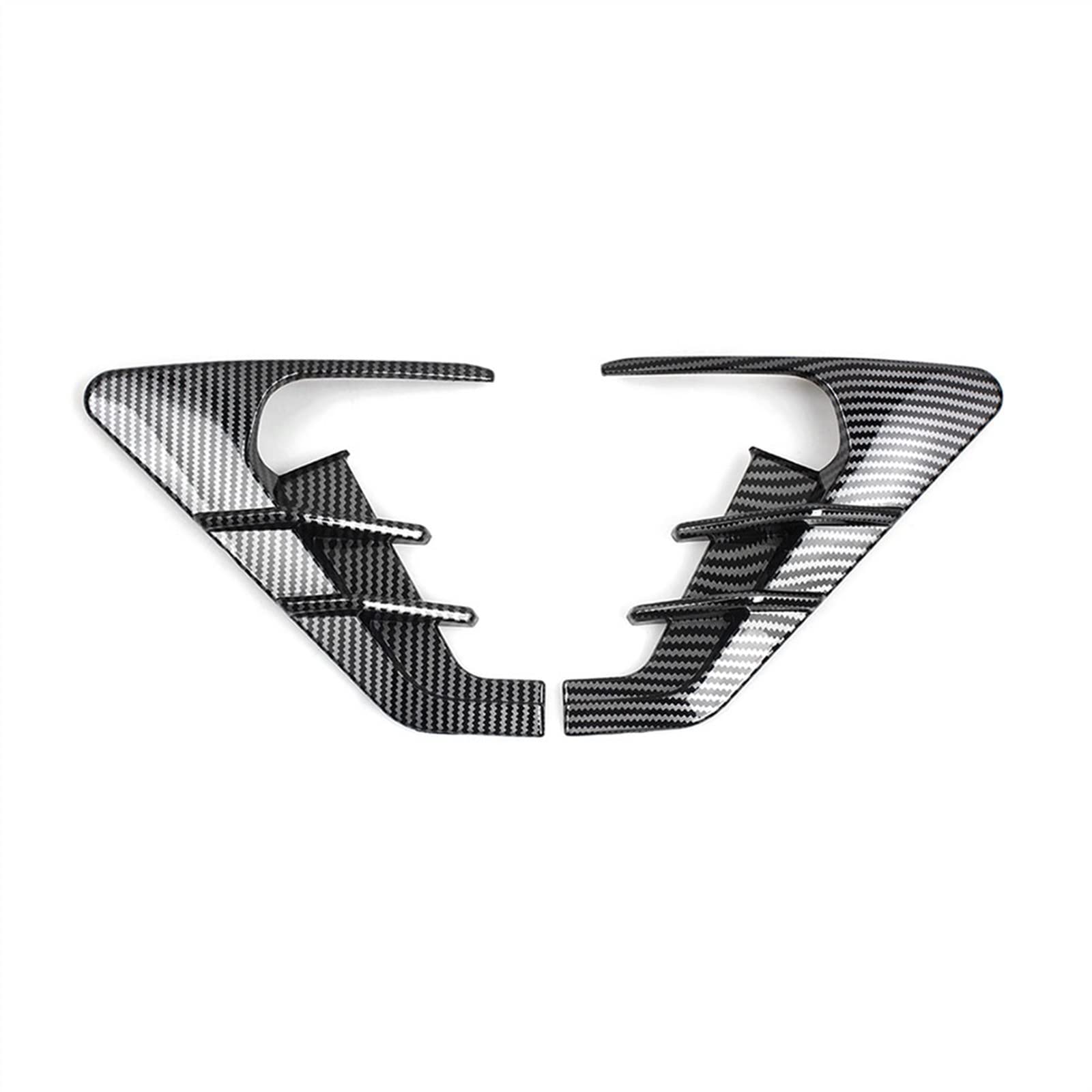 VBNYBA Autoinnenausstattung Kompatibel Mit Tesla Für Model 3 2021 2022 Auto Seitenflügel Spoiler Thunder Leaf Seitenmarkierung Flügelplatte Dekorative Abdeckung(Bright) von VBNYBA