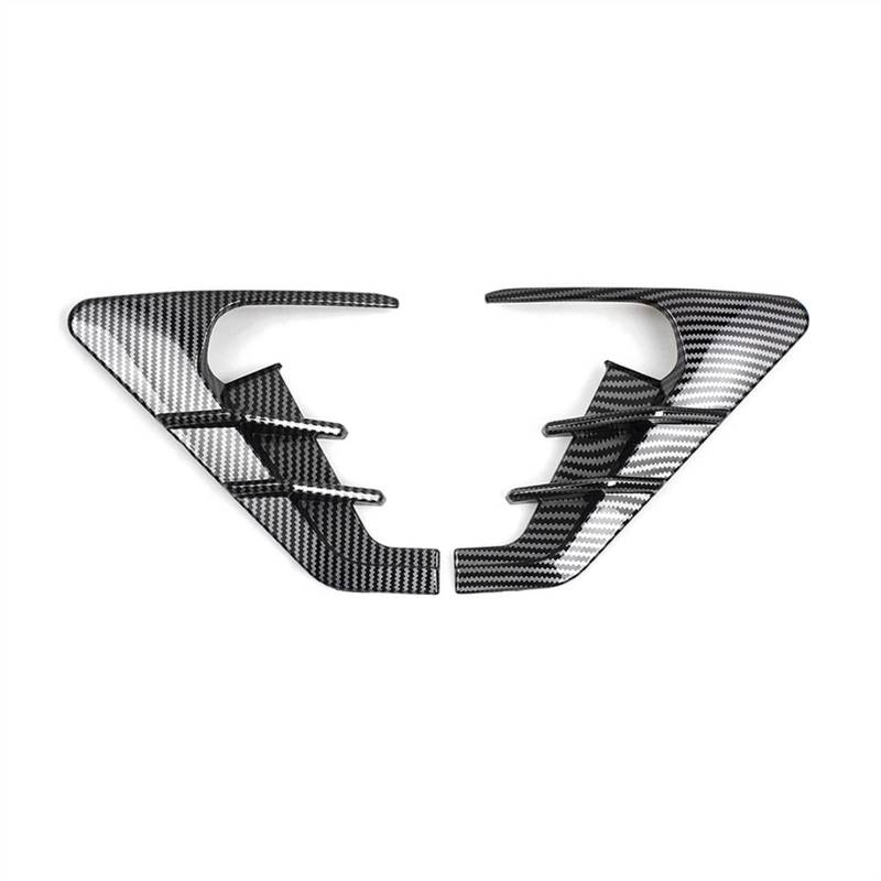 VBNYBA Autoinnenausstattung Kompatibel Mit Tesla Für Model 3 2021 2022 Auto Seitenflügel Spoiler Thunder Leaf Seitenmarkierung Flügelplatte Dekorative Abdeckung(Bright) von VBNYBA