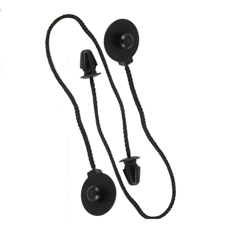 VBNYBA Heckablage Strap Auto Kompatibel Mit Ford Für Focus Schrägheck Mk3 2011 2012 2013 2014 2015 2016 2017, 2 Stück Kofferraum-Paketablage, Laderaumabdeckung, Schnurgurt-Clips von VBNYBA