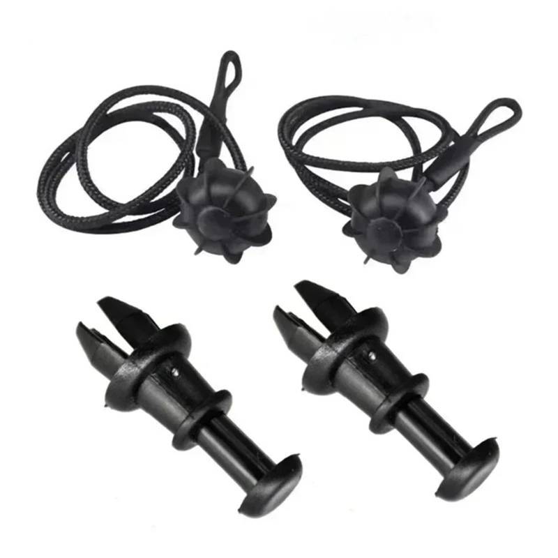 VBNYBA Heckablage Strap Auto Kompatibel Mit Seat Für Leon 1M 2000–2006 Für Leon 1P 2006–2013, Kofferraum-Paketablage, Gurt-String-Clips, Tray-String-Aufhänger, Schwenkhaken(1 Set) von VBNYBA