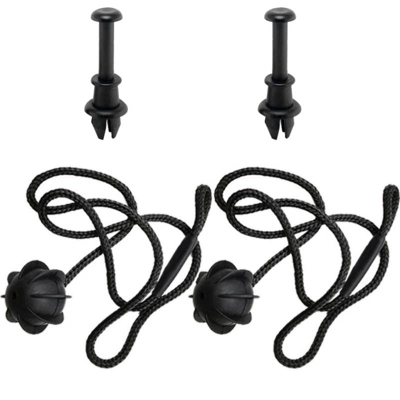 VBNYBA Heckablage Strap Auto Kompatibel Mit Skoda Für Fabia Mk1 1999 2000 2001 2002 2003 2004 2005 2006 2007, Gurtschnur Für Die Hintere Gepäckablage, 3v5863634, 6v6863634(2pcsCord 2pcsClip) von VBNYBA