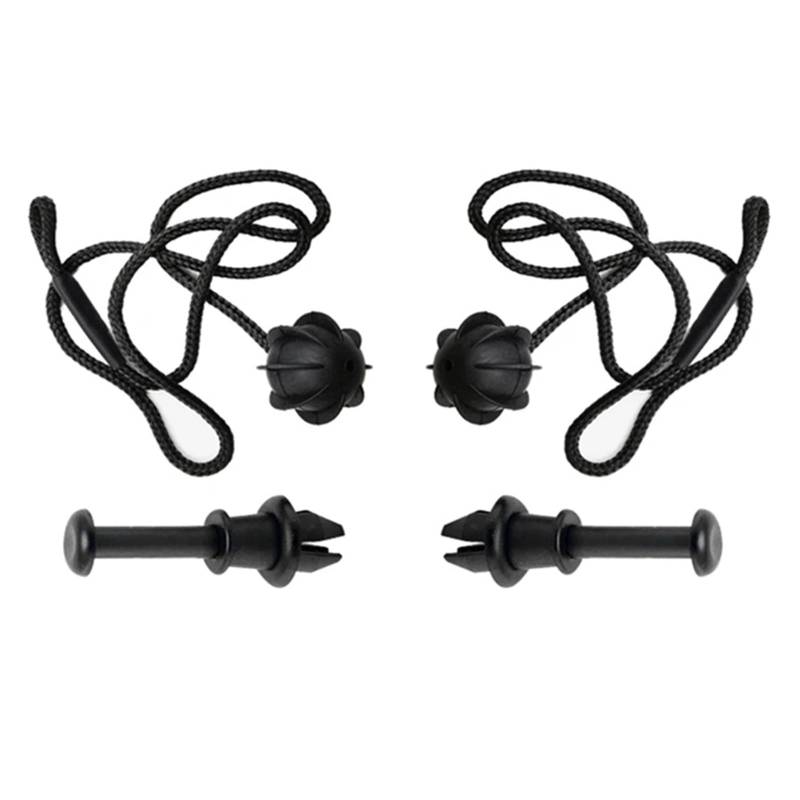 VBNYBA Heckablage Strap Auto Kompatibel Mit Skoda Für Octavia Mk2 1z 2004 2005 2006–2013 Für Fabia Mk1 1999–2007, Gurtschnur Für Hintere Hutablage, 1z5867769 5e5863634(2 Pieces Rope 2pieces Clip) von VBNYBA