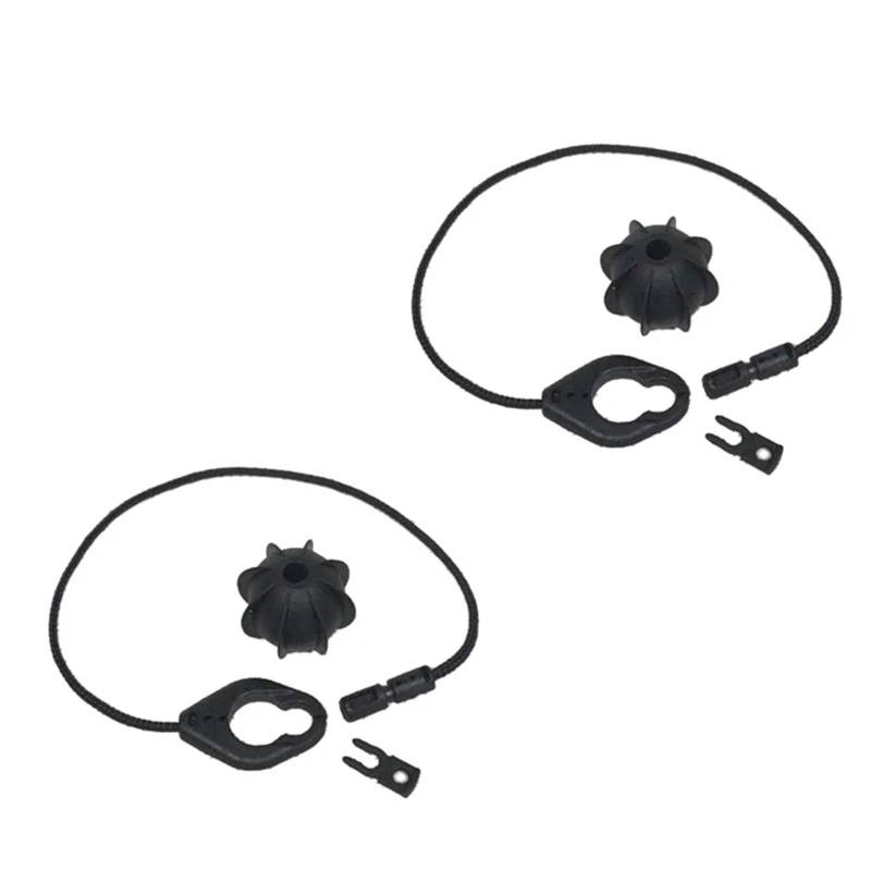 VBNYBA Heckablage Strap Auto Kompatibel Mit VW Für Tiguan 2008 2009 2010 2011 2012–2018, Haltegurt Für Die Rückseite des Kofferraumdeckels, Satinschwarz, Kleines Ball-Festseil, 5N0863447(2 pcs) von VBNYBA